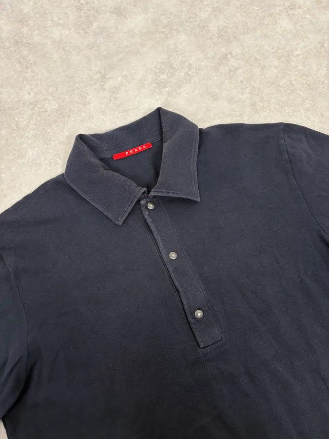 Prada 2000s Prada Navy Polo Shirt Size US S / EU 44-46 / 1 - 5 Thumbnail