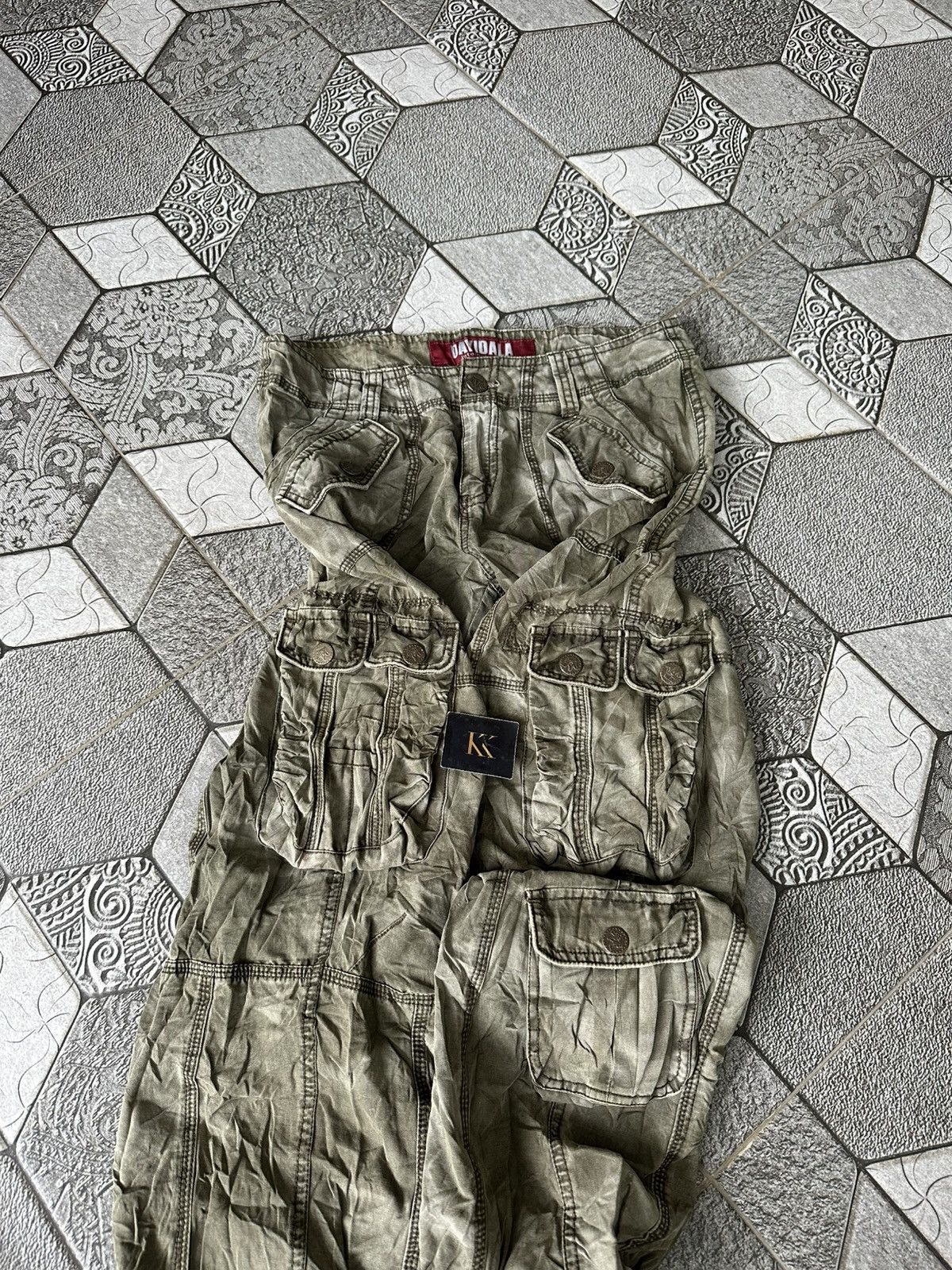 Japanese Brand DAYIDALA Cargo Multi Pocket Tactical Pants Size US 29 - 3 Thumbnail