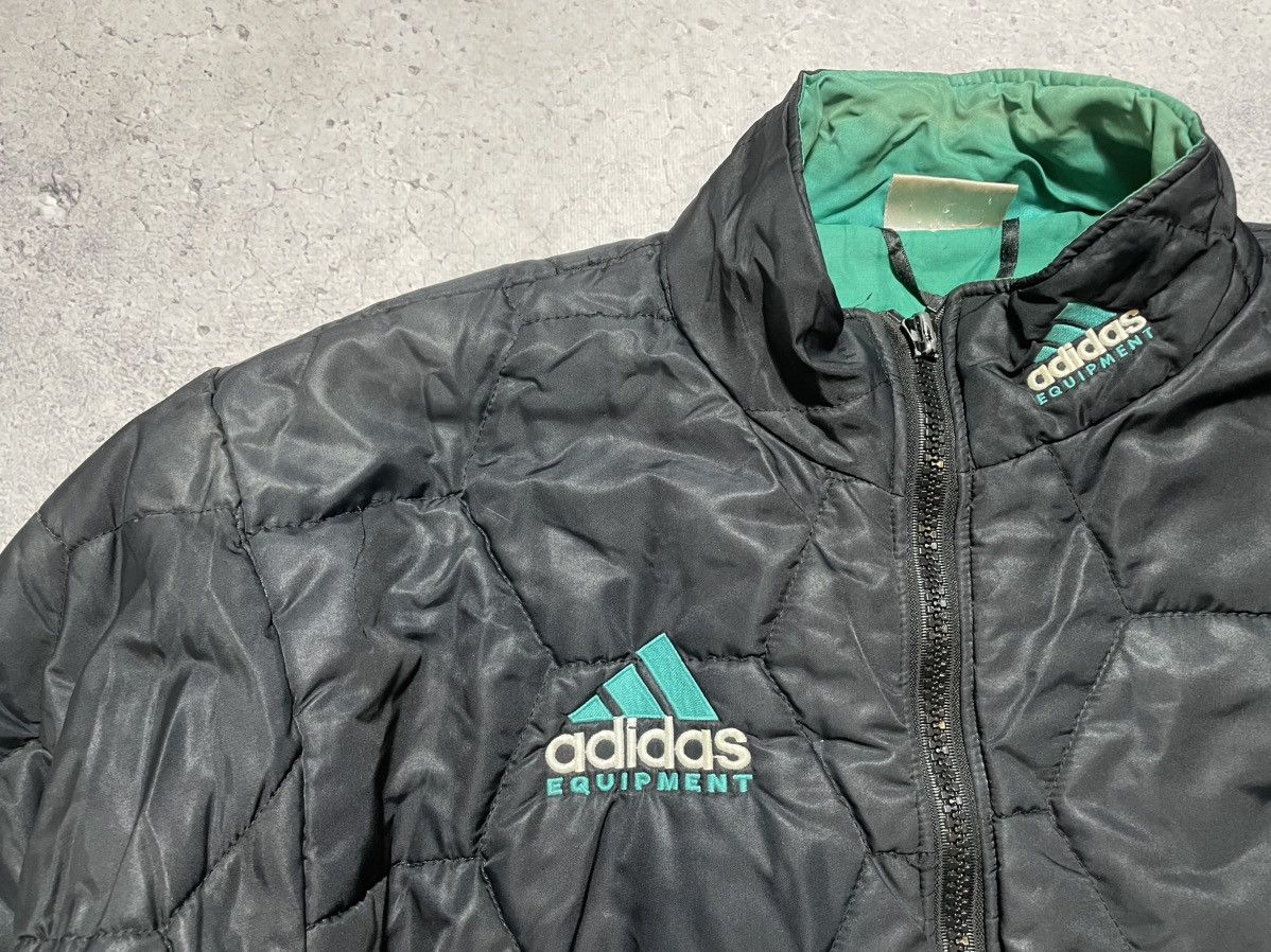 Adidas × Vintage Vintage 90's Adidas Equipment Parka Jacket Big Logo Rare Size US L / EU 52-54 / 3 - 8 Thumbnail