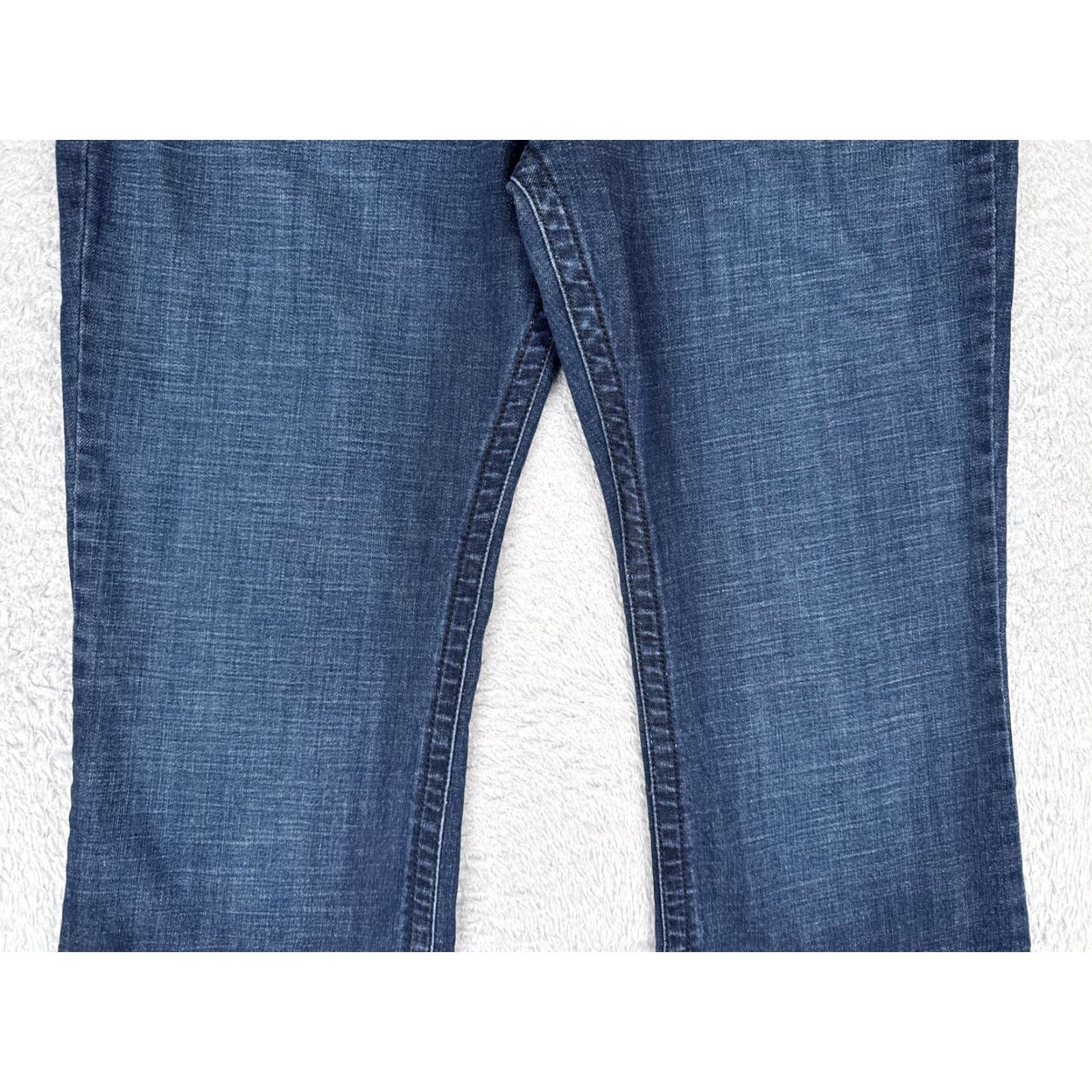 Lee Lee Womens Jeans Bootcut 32x29 Blue Mid Rise Floral Embroidered 5-Pocket Denim Cotton Vintage? No, Vintage: No Size 24" / US 00 / IT 34 - 3 Thumbnail