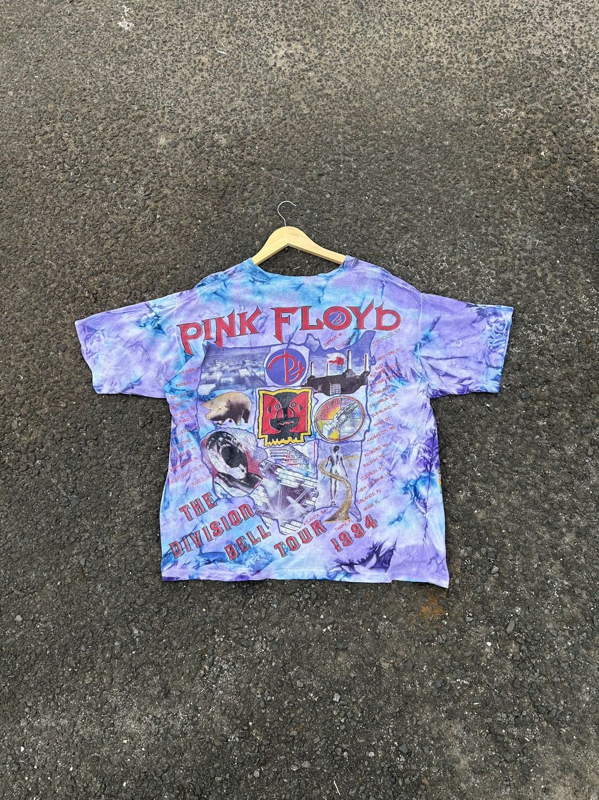 Band Tees × Pink Floyd × Vintage Vintage Band Tee 1994’s Pink Floyd World Tour Size US L / EU 52-54 / 3 - 4 Thumbnail