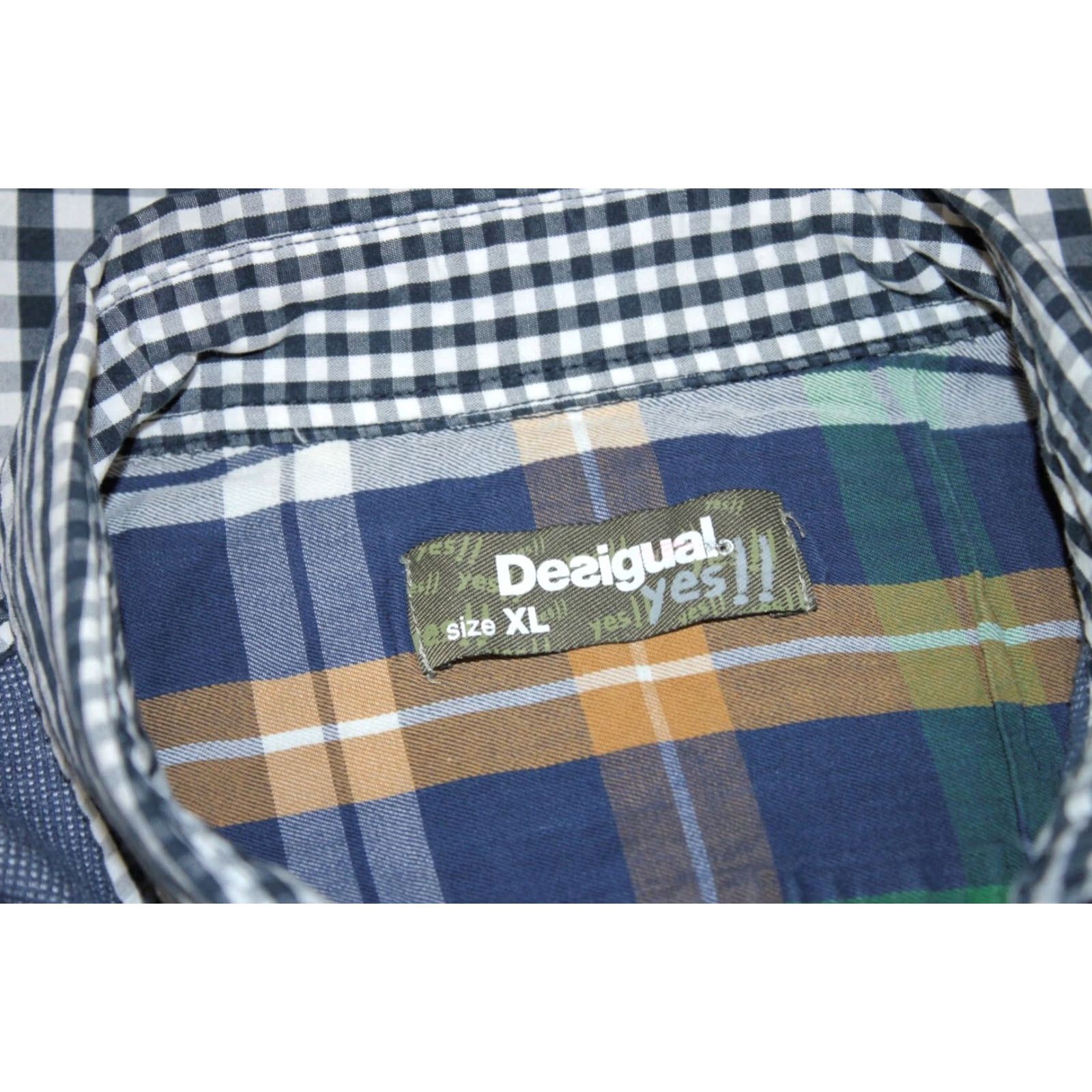 Desigual Desigual Mens shirt XL Long Sleeve Collared Button-Up Multicoloured Casual Shirts Men World Size US XL / EU 56 / 4 - 2 Thumbnail