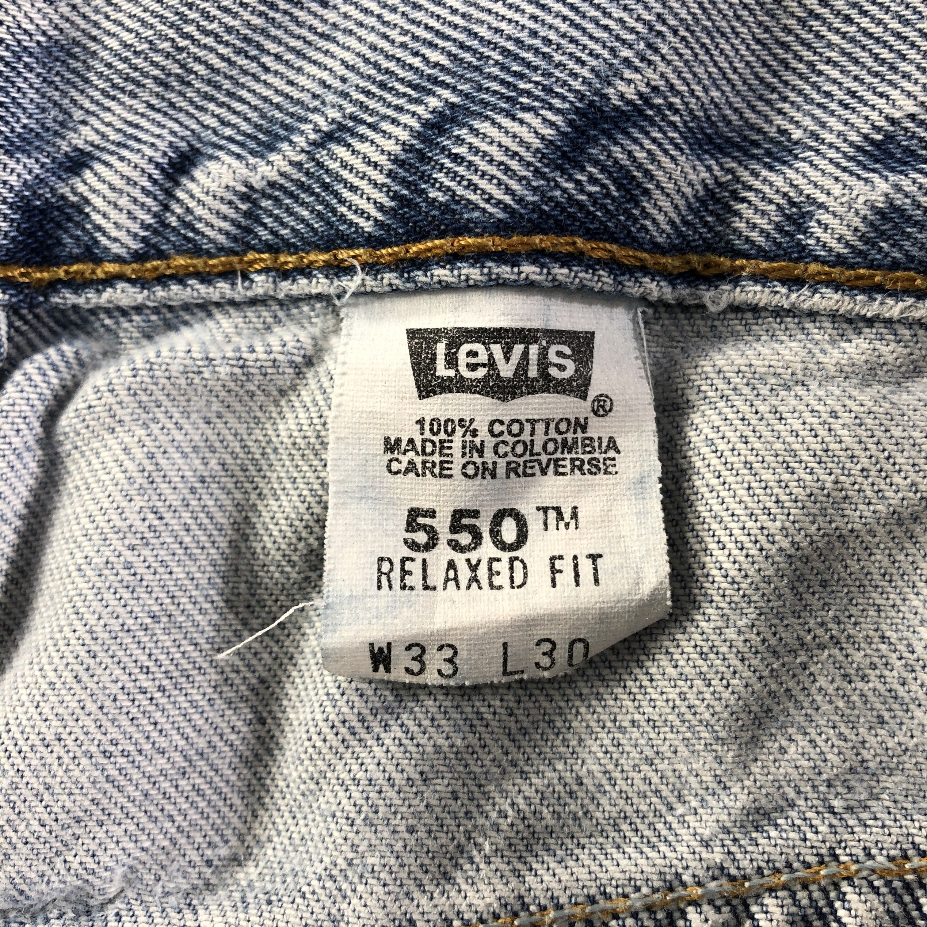 Levi's Vintage 90s Light Wash Levis 550 Jeans-J3036 Size US 32 / EU 48 - 11 Thumbnail