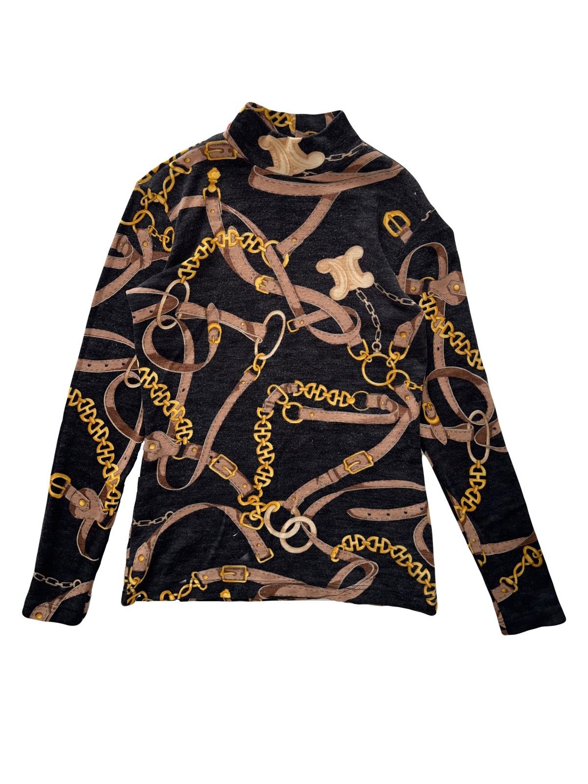 Celine Vintage CELINE all over patent long sleeve ⚜️ Size M / US 6-8 / IT 42-44 - 1 Thumbnail