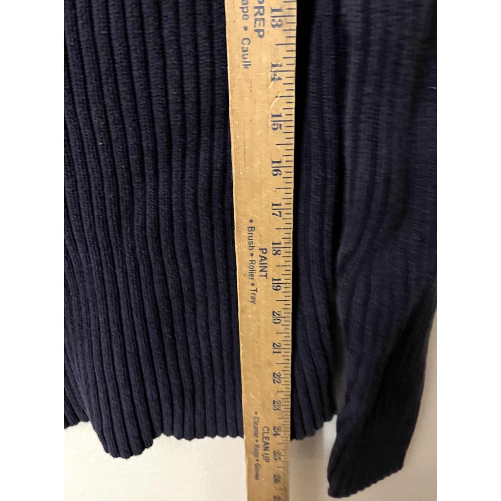 Gap VINTAGE Gap Sweater Full Zip Womens XL Navy Blue Ribbed 2002 Y2K Distressed Size XL / US 12-14 / IT 48-50 - 4 Thumbnail