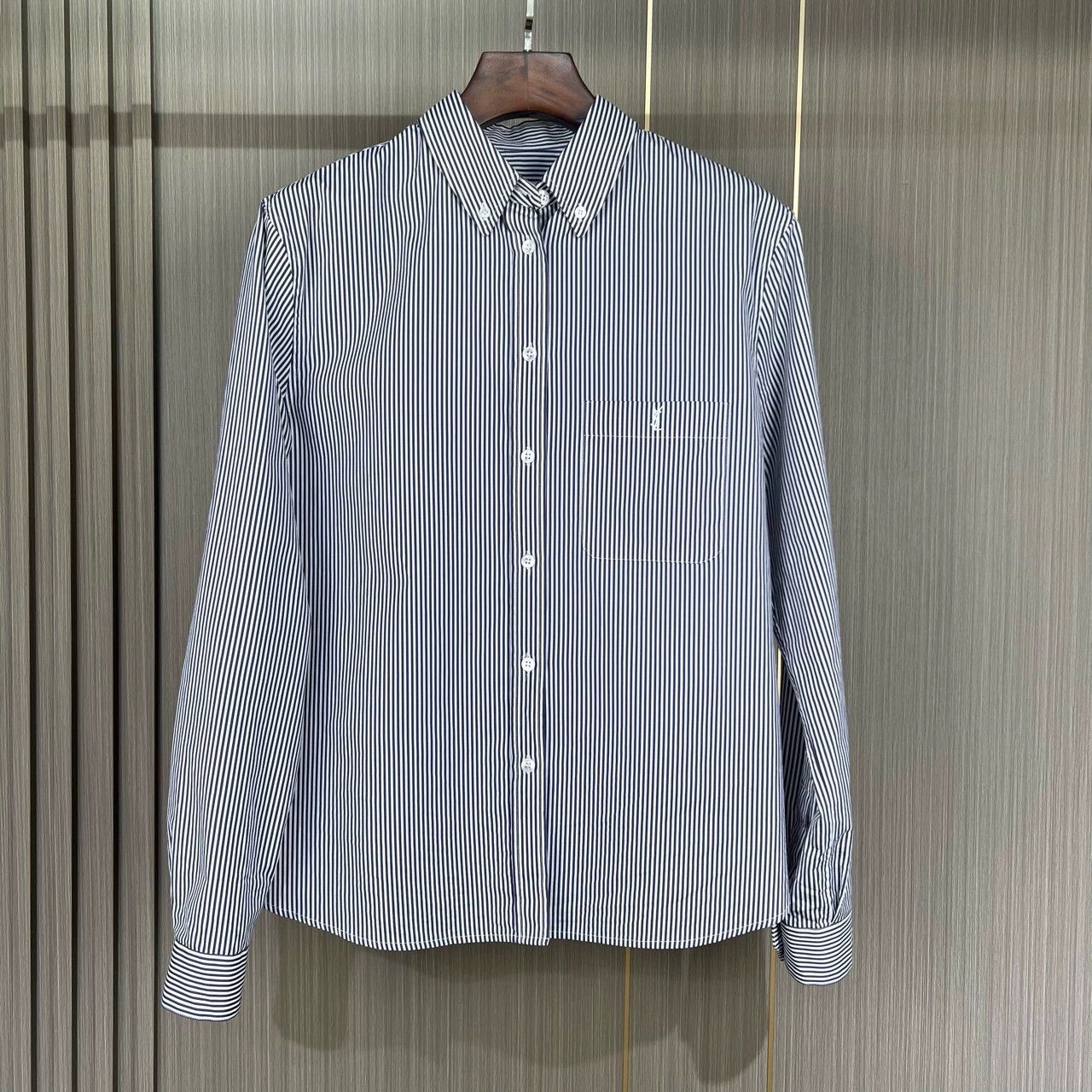 Saint Laurent Paris Saint Laurent Paris stripe shirt Size US M / EU 48-50 / 2 - 1 Thumbnail