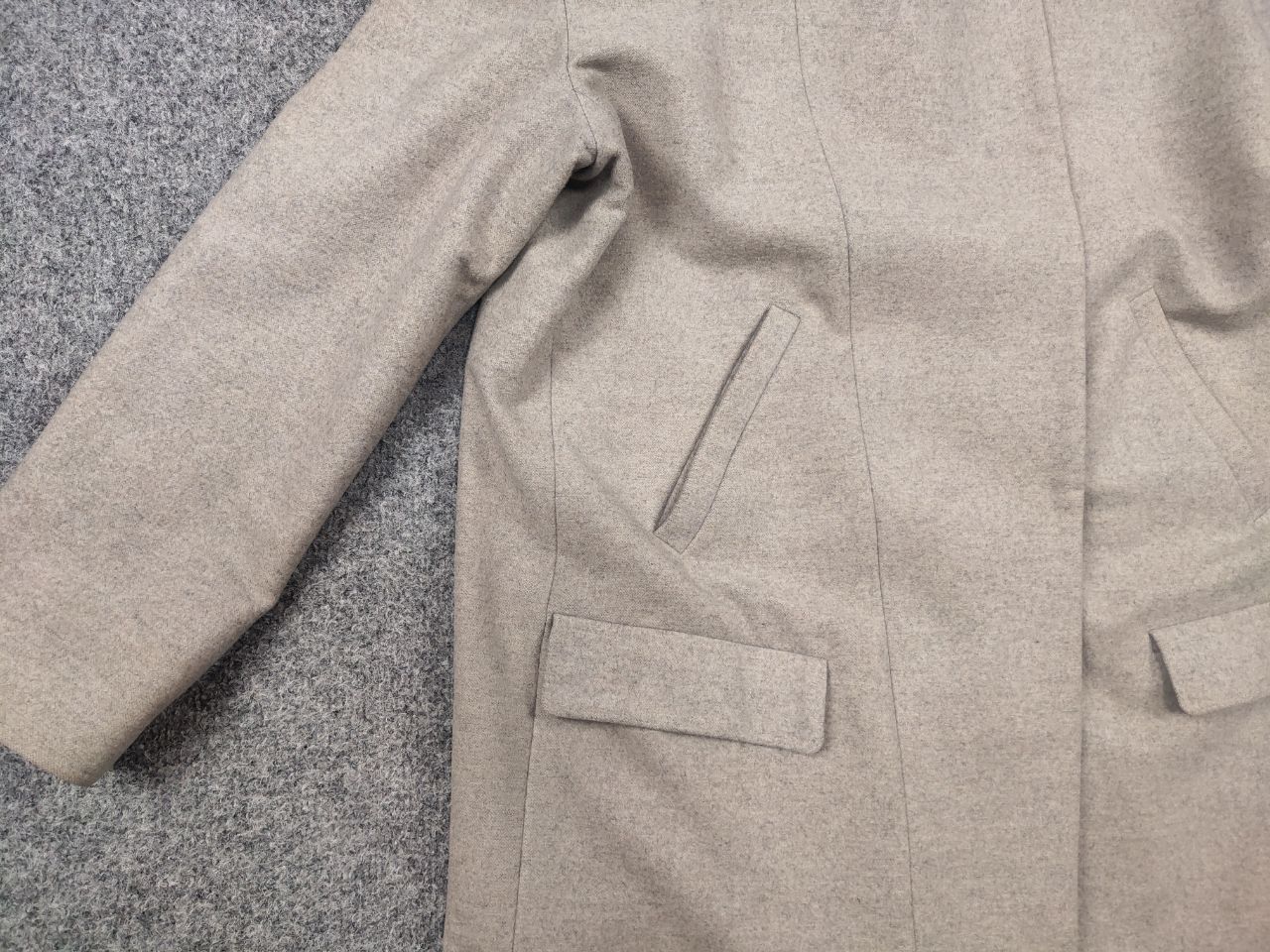 Brunello Cucinelli Brunello Cucinelli Wool Cashmere Blend Beige Coat Mid Jacket Size M / US 6-8 / IT 42-44 - 7 Thumbnail