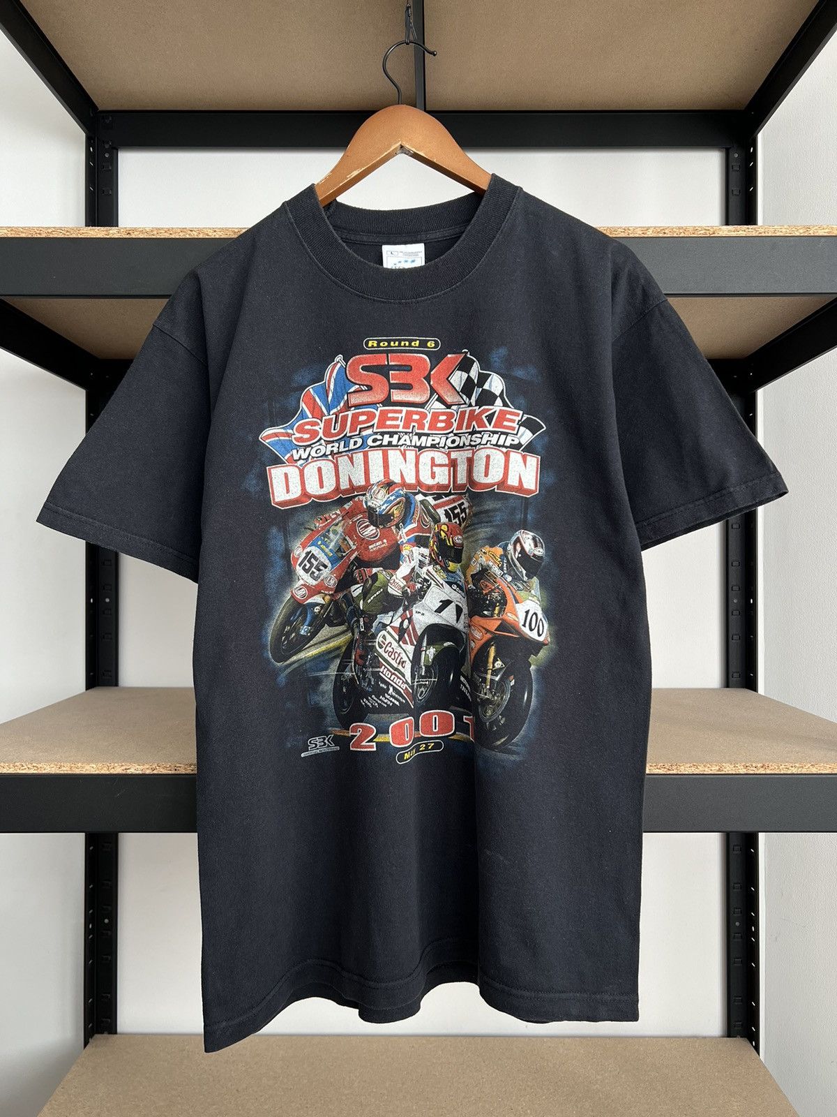 Vintage Vintage 2001 Superbike World Championship SBK Motocross Tee Size US L / EU 52-54 / 3 - 3 Thumbnail