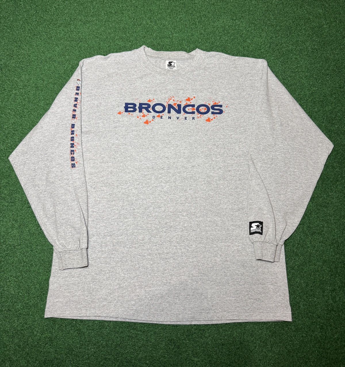 Starter Vintage 90s Denver Broncos Starter NFL Long Sleeve T Shirt Size US L / EU 52-54 / 3 - 1 Thumbnail