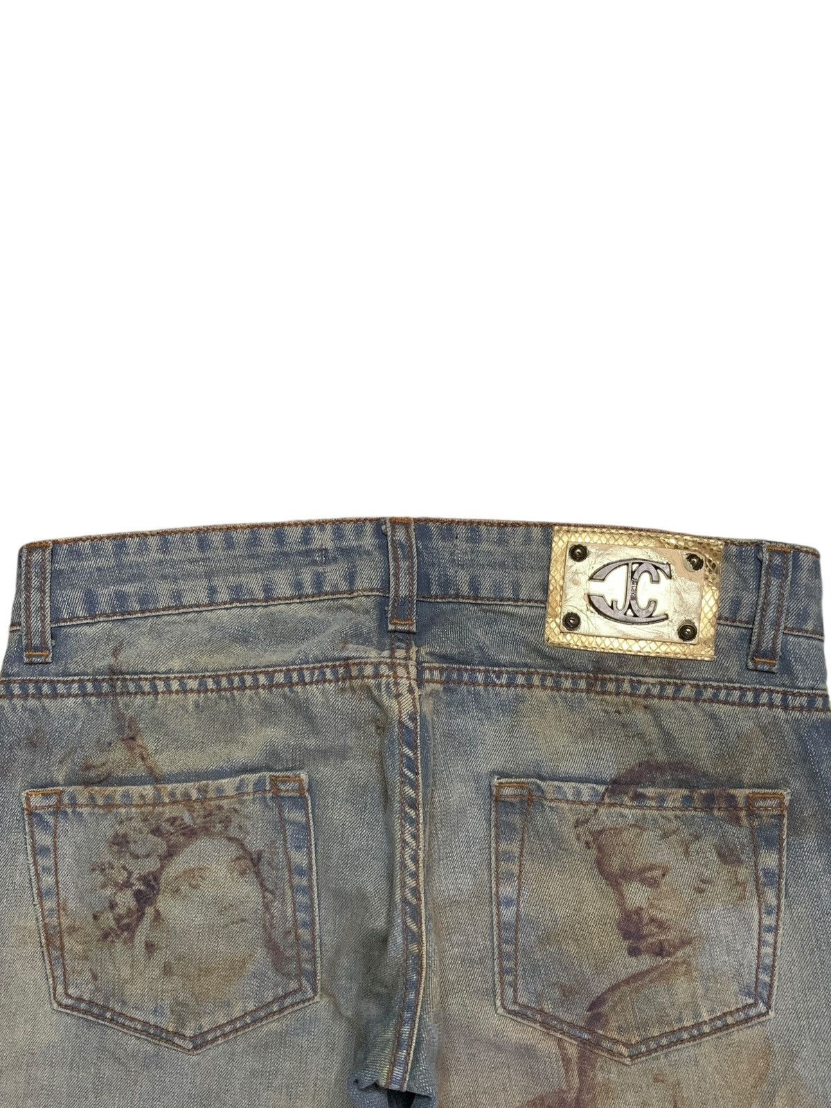Roberto Cavalli Vintage Just Cavalli "Mary Mother Jesus" Artisanal Jeans Size 30" / US 8 / IT 44 - 8 Thumbnail