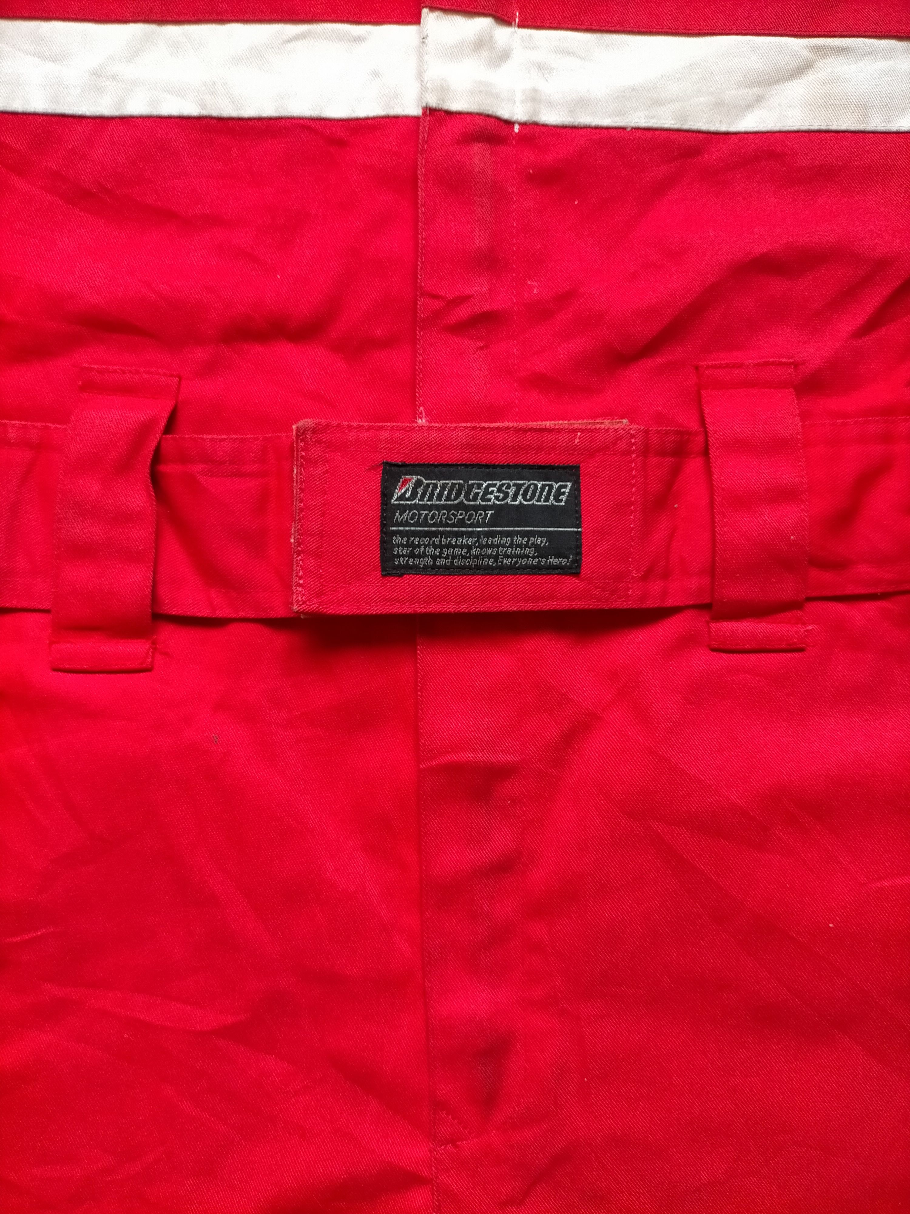 Japanese Brand Bridgestone Motorsport Coverall Jumpsuit Vintage Size US 34 / EU 50 - 12 Thumbnail