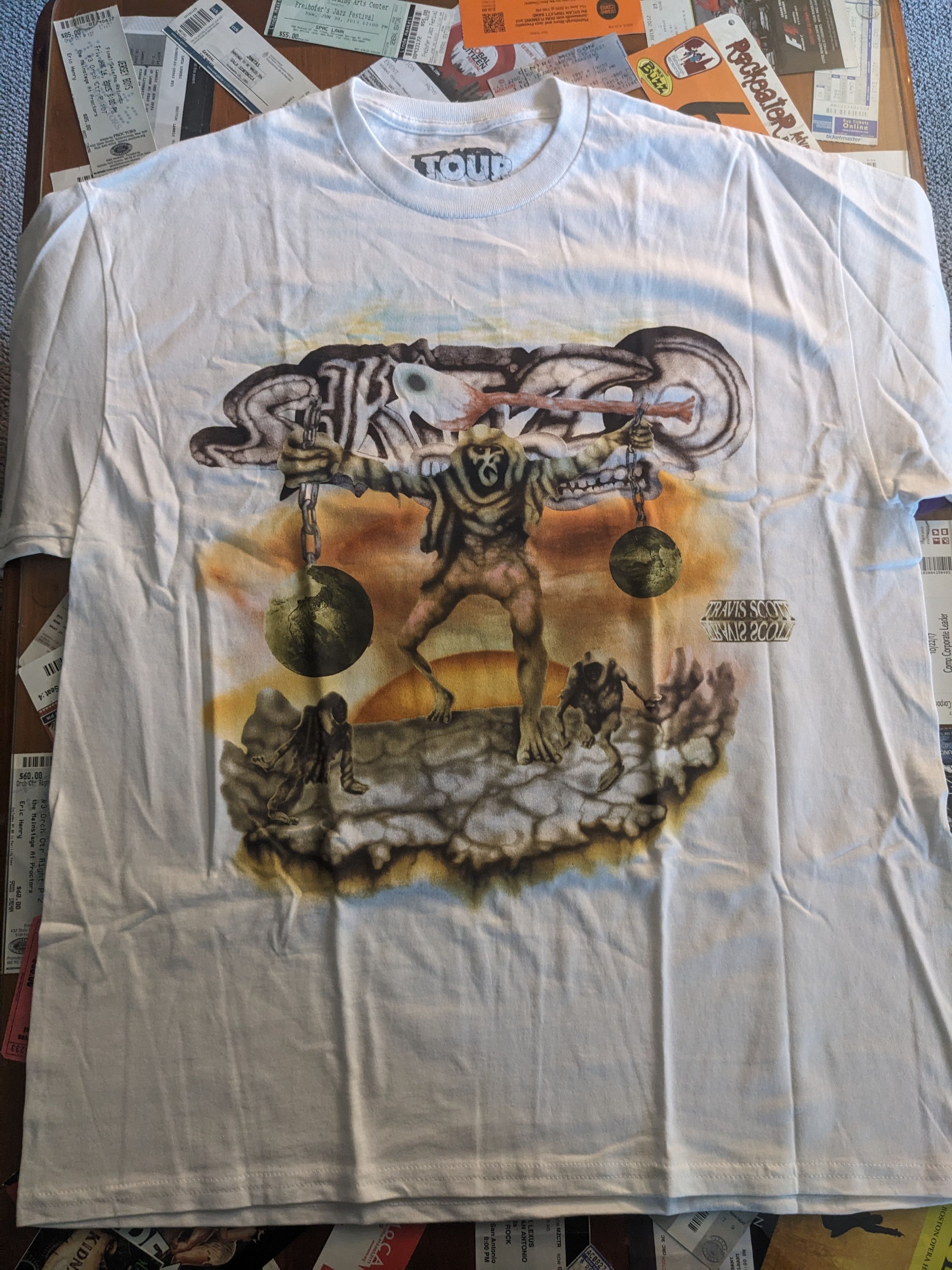 Travis Scott Travis Scott Utopia 24 Tour Skitzo Circus Maximus S. America Size US L / EU 52-54 / 3 - 1 Thumbnail