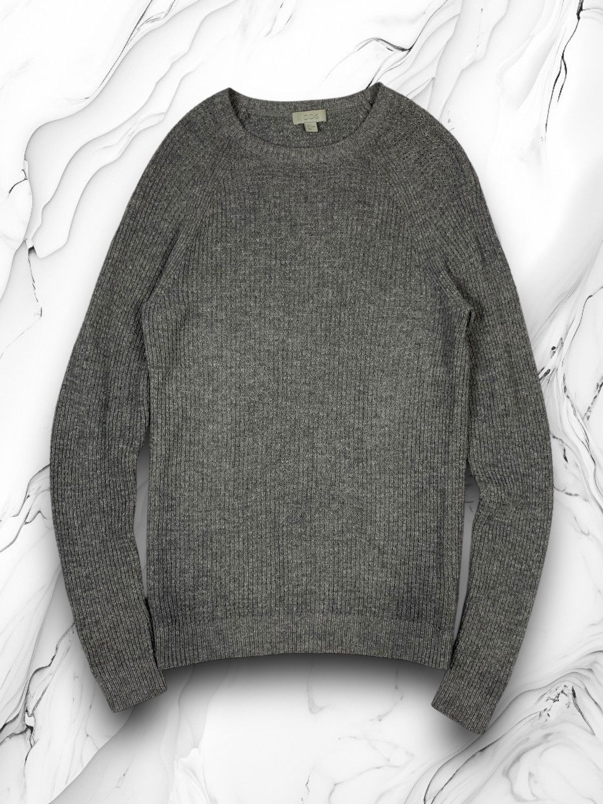 Cos Cos Wool Knit Gray Sweater Sweatshirt Designer Size US S / EU 44-46 / 1 - 1 Thumbnail