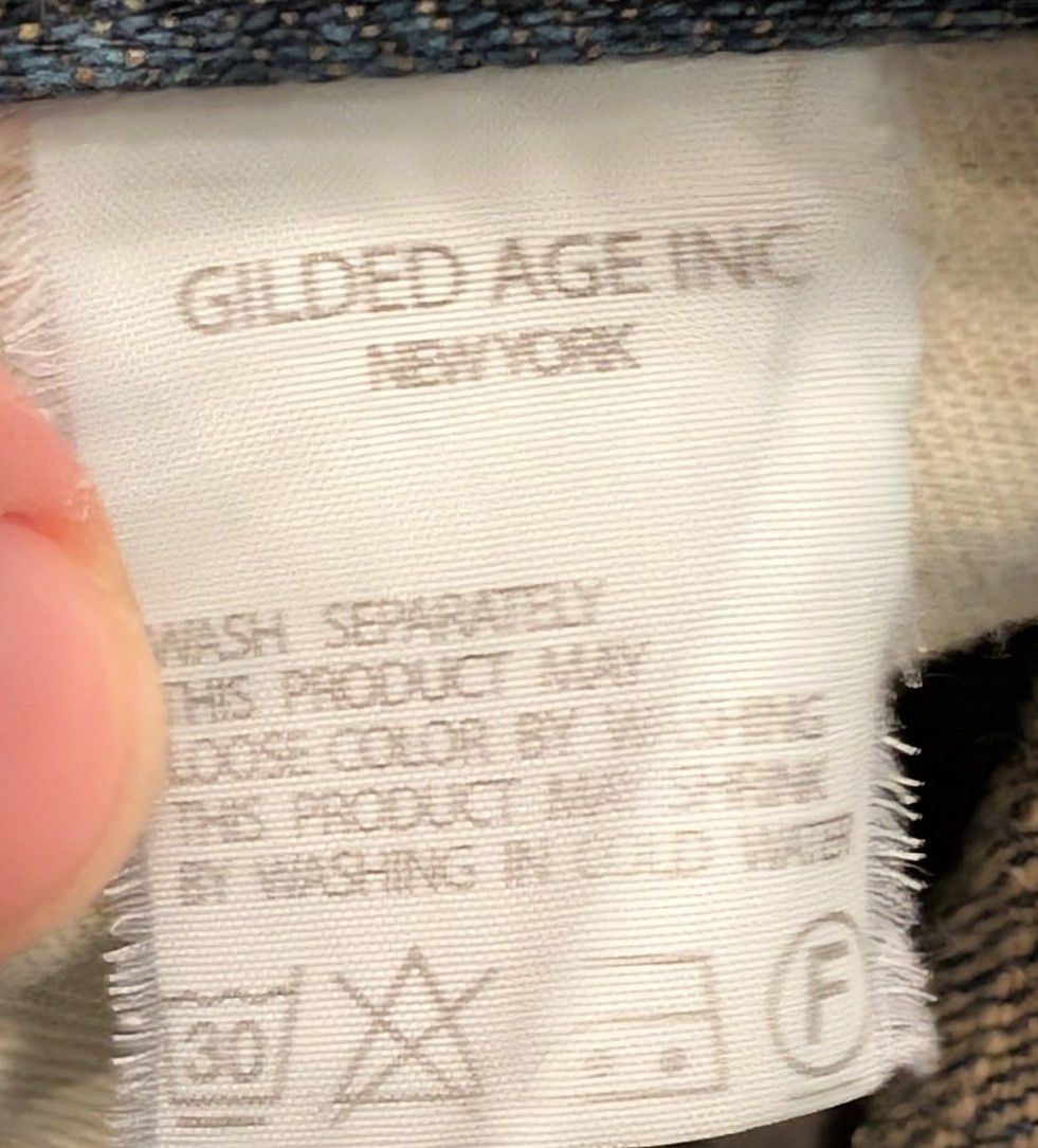 Gilded Age Gilded Age Distressed Denim Jeans Straight Fit Made in USA Size US 34 / EU 50 - 5 Thumbnail