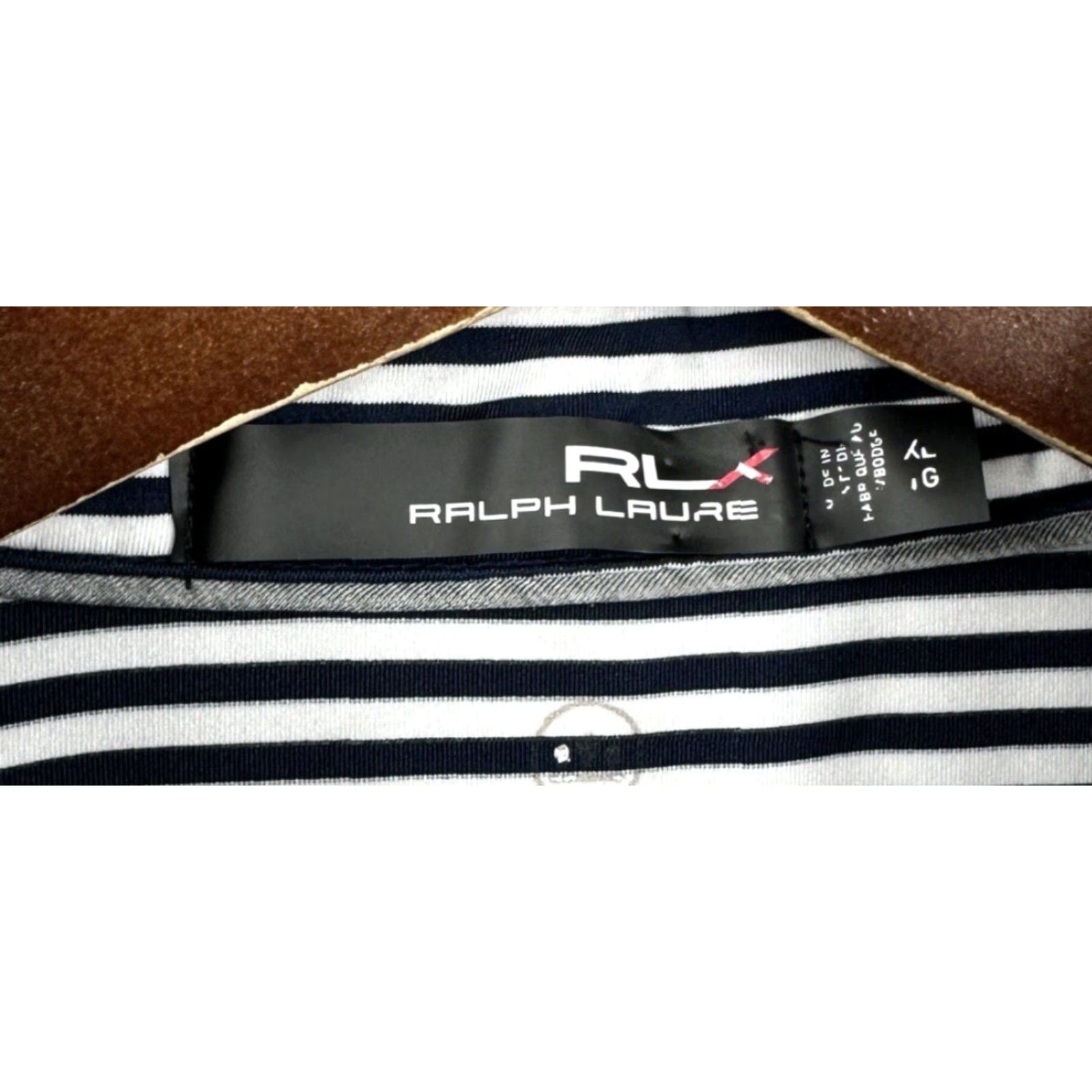 RLX Ralph Lauren VINTAGE RLX Ralph Lauren Polo Shirt Mens XL Navy Blue Striped Golf Preppy Collared Dad Size US XL / EU 56 / 4 - 5 Thumbnail