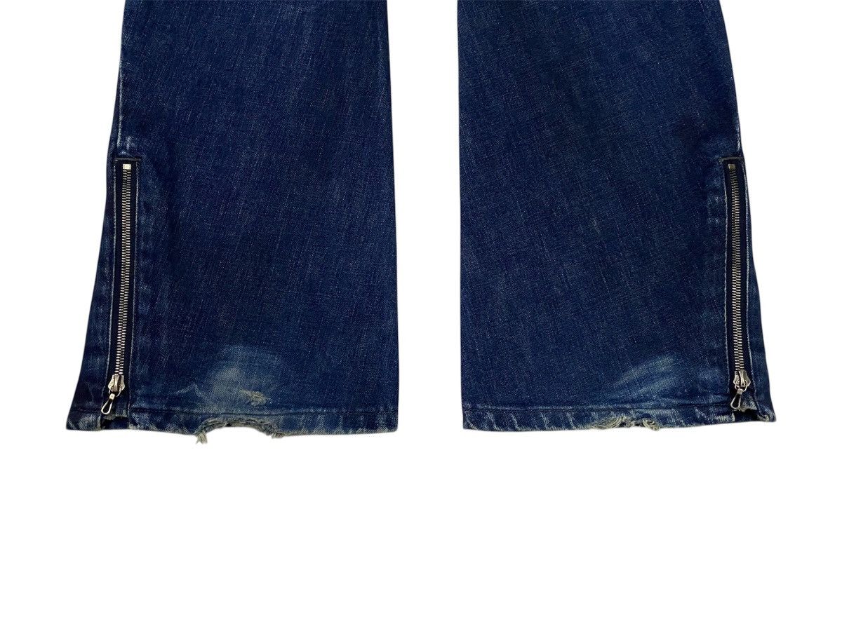 junhashimoto 💃Junhashimoto Curved Leg Flare Denim Jeans Size US 30 / EU 46 - 11 Thumbnail