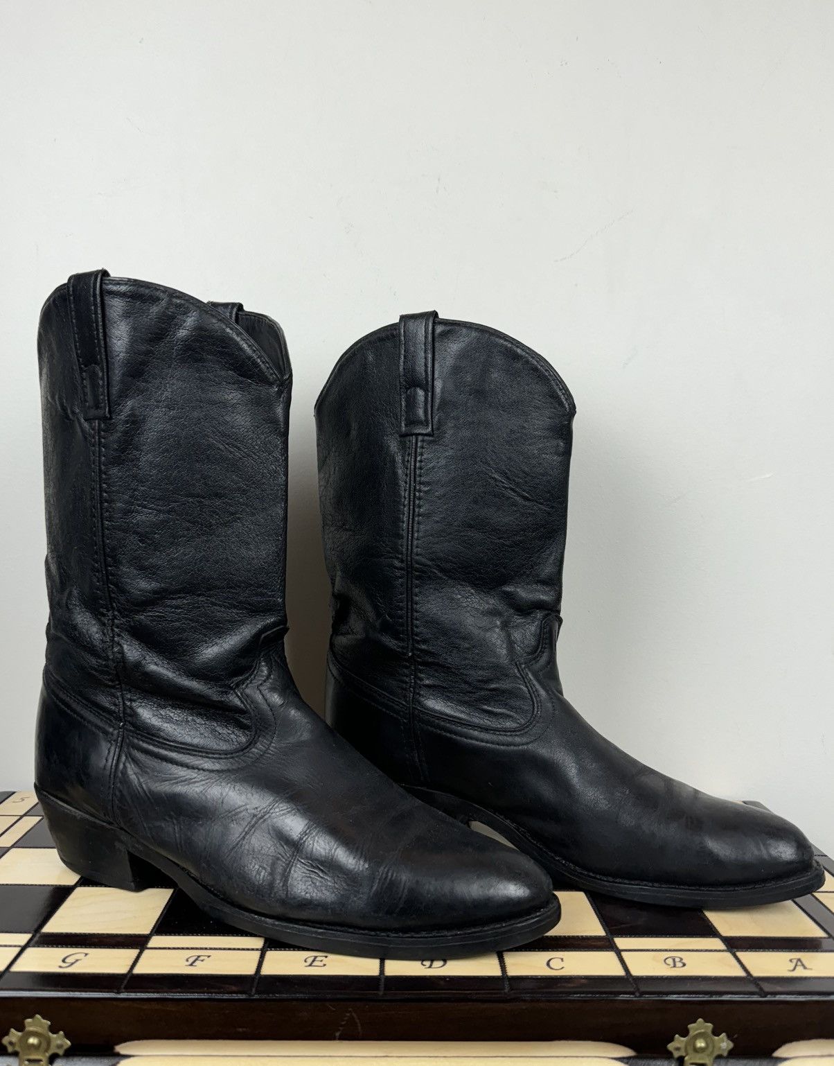 Tony Lama Vintage cowboy boots Laredo USA Texas original retro item Size US 12 / IT 42 - 1 Thumbnail