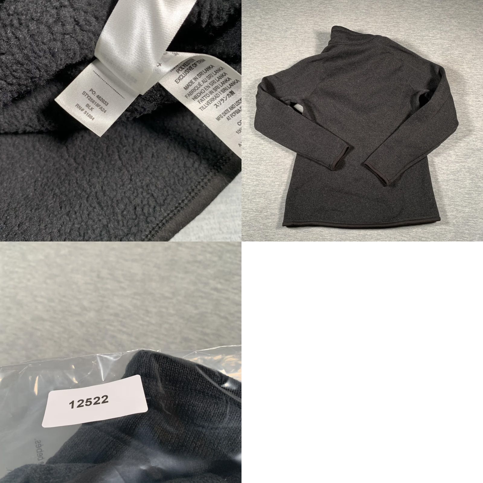 Patagonia Patagonia Pullover Womens Small Black Heather Better Sweater Quarter Zip Fleece Size S / US 4 / IT 40 - 9 Thumbnail
