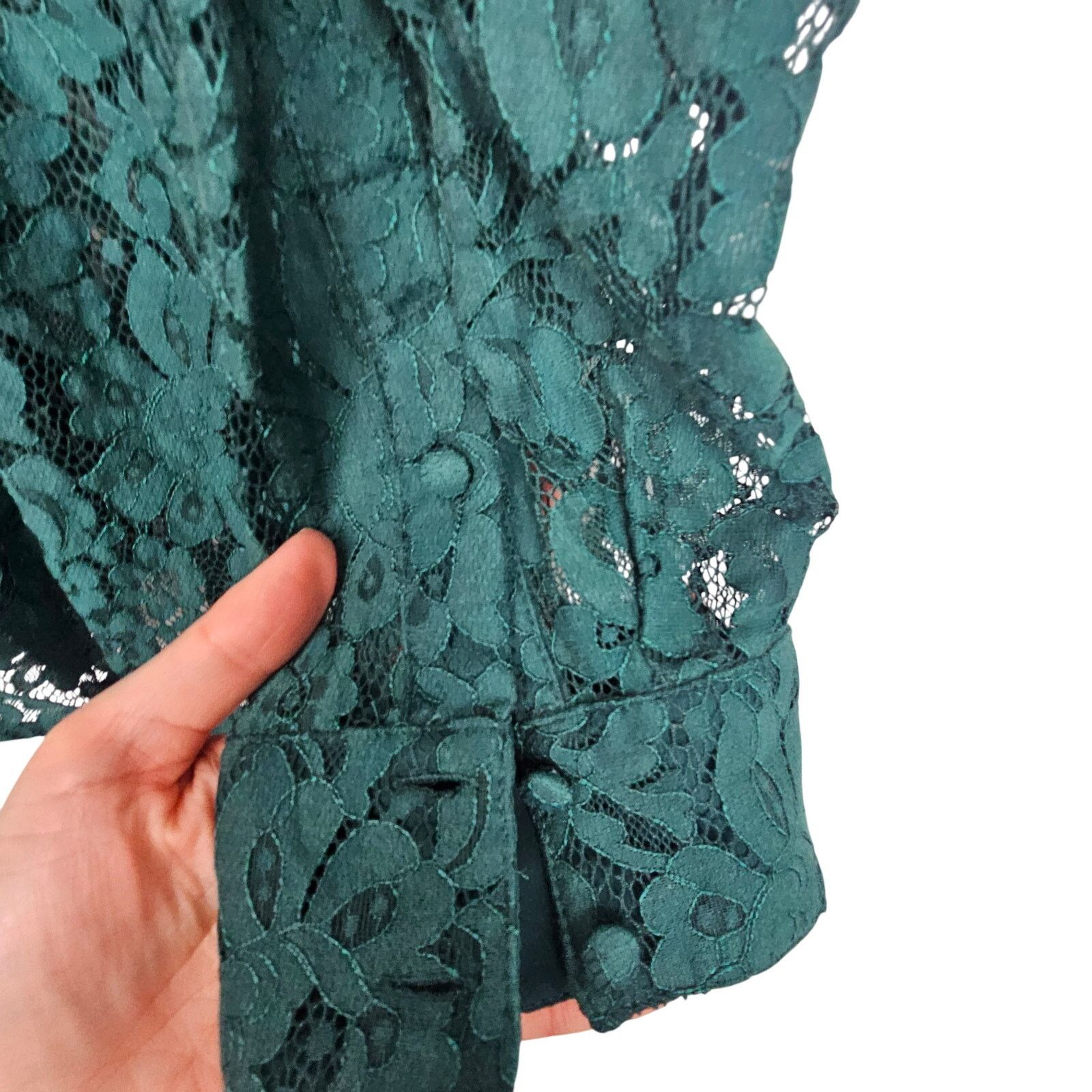 Corridor Torrid Lace Madison Button Down Blouse Plus Size 2X Holiday Size XXL / US 16-18 / IT 52-54 - 5 Thumbnail