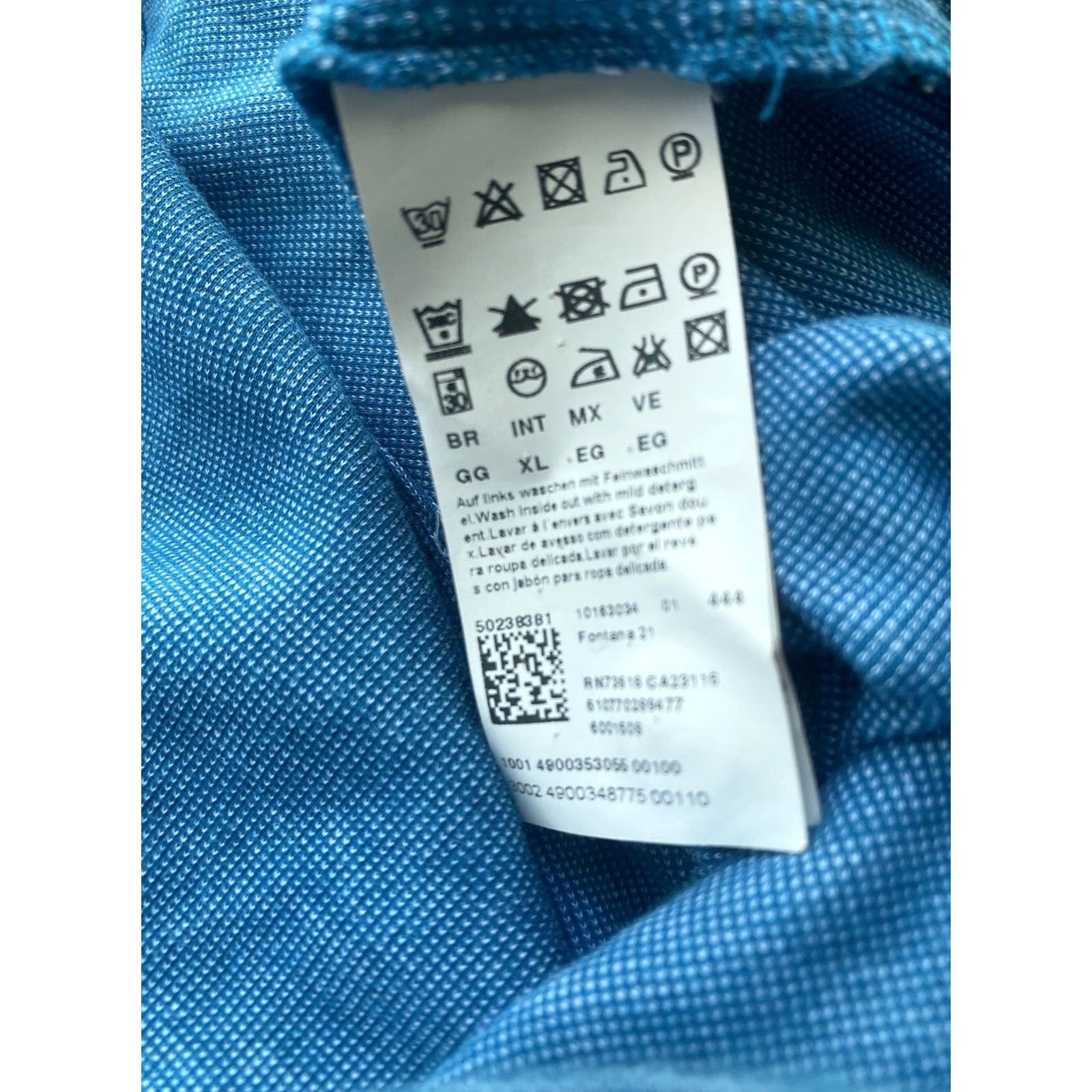 Hugo Boss VINTAGE? No — Hugo Boss Polo Shirt Men’s Blue Regular Fit Short Sleeve Golf XL Cotton Pima Breathable Easy Care Lightweight Solid Modern 90s Size US XL / EU 56 / 4 - 4 Thumbnail