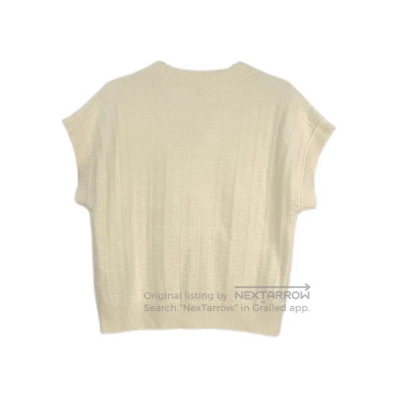 Hermes Hermes Beige Wool Printed Knit Vest Size XS / US 0-2 / IT 36-38 - 2 Thumbnail