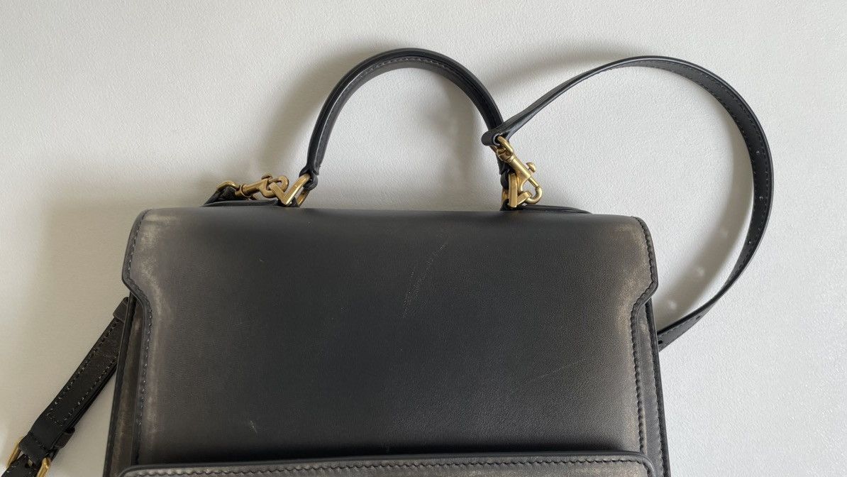 Balenciaga Olive Distressed Leather ‘Money’ Hand Bag Size ONE SIZE - 2 Thumbnail