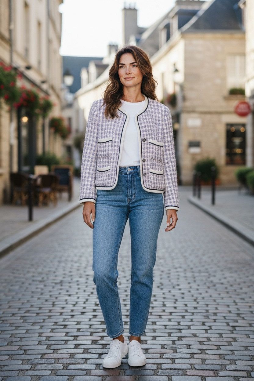 Chanel Vintage Chanel tweed jacket Size S / US 4 / IT 40 - 1 Thumbnail