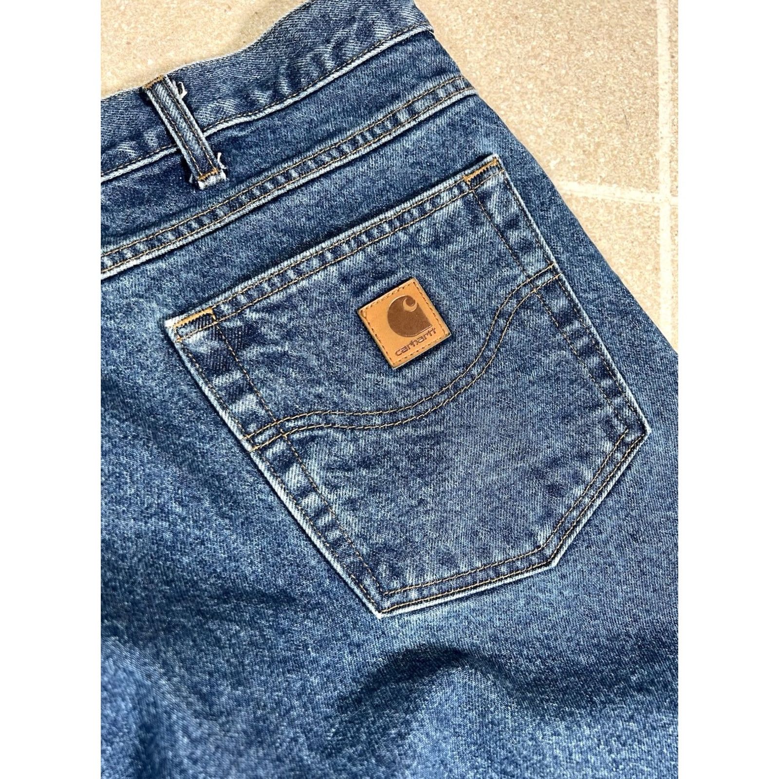 Carhartt Carhartt B17 DST Relaxed Fit Jeans Men 42x30 100% Cotton Blue Jeans Relaxed 42 30 Mens Size US 42 / EU 58 - 3 Thumbnail