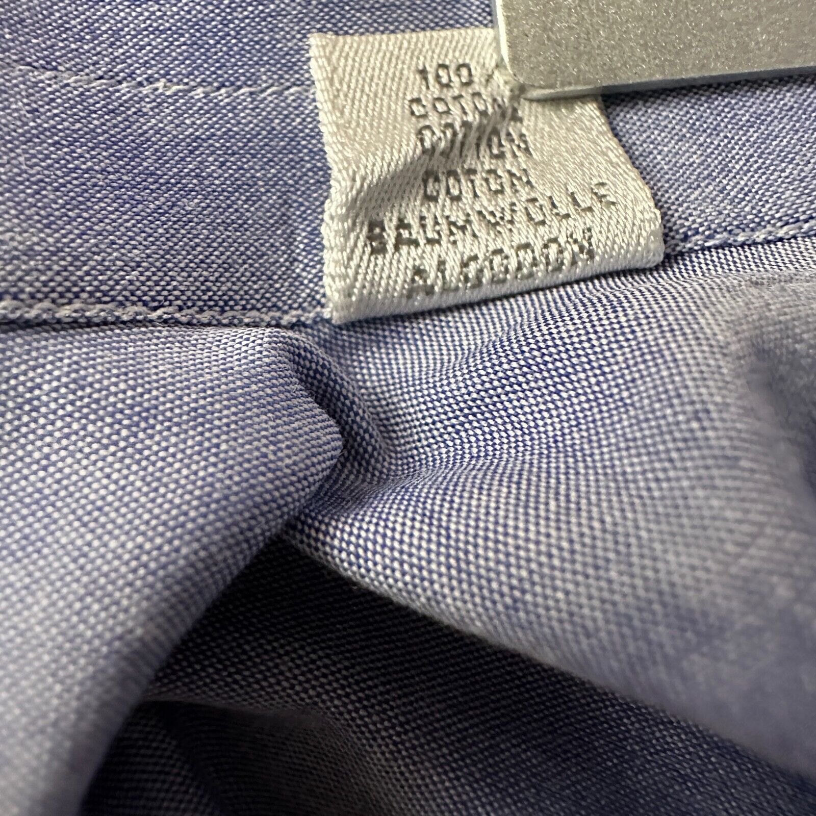 The Unbranded Brand Marol Bologa Dress Shirt Men 43 17 Blue White Striped Purple Size US L / EU 52-54 / 3 - 7 Thumbnail