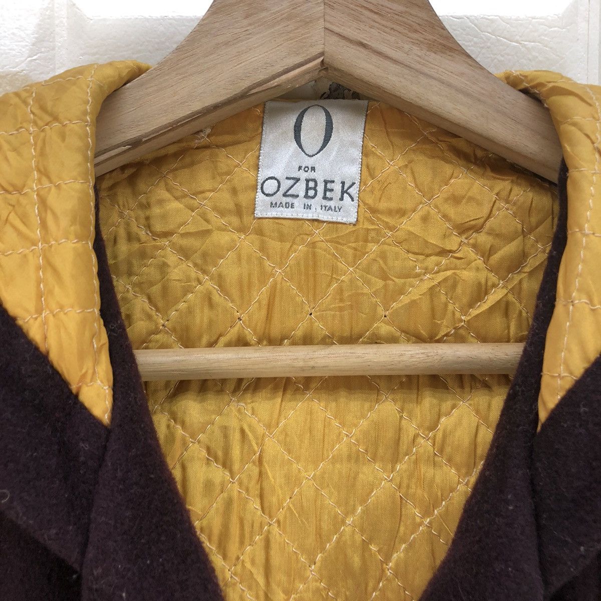 Other Italian Designer Obzek Wool Hooded Jacket Quilted Inner Size L / US 10 / IT 46 - 6 Thumbnail
