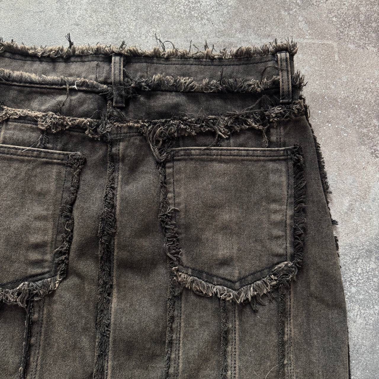 Hysteric Glamour × Japanese Brand Avant Garde Punk Y2K Gothic Faded Distressed Skirt Size 28" / US 6 / IT 42 - 7 Thumbnail