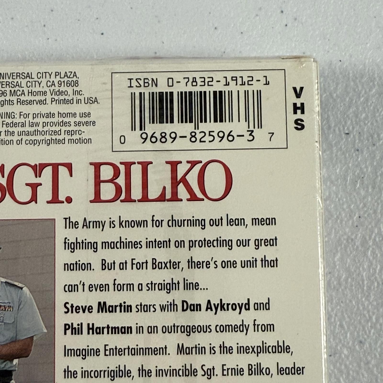 Designer SGT. BILKO VHS 1996 Steve Martin DS SEALED MCA Watermarks Size ONE SIZE - 3 Thumbnail