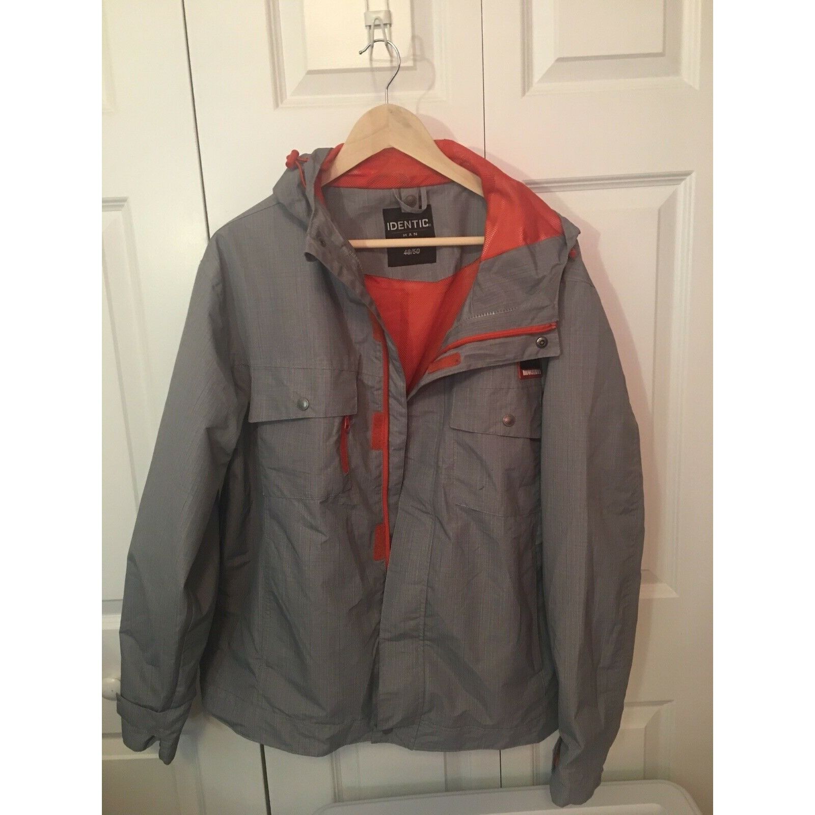 Other Identic Jacket Full Zip Gray Sz M 48/50 Men Hooded Jacket Size US M / EU 48-50 / 2 - 10 Thumbnail