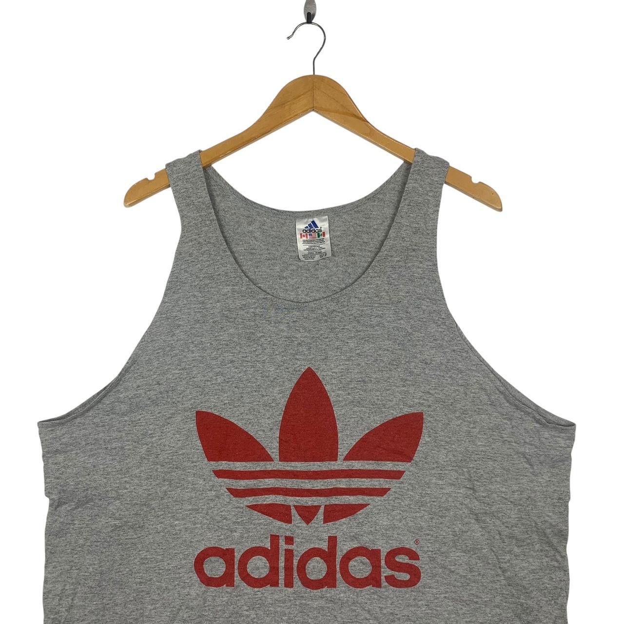Vintage Vintage 90’ ADIDAS ORIGINALS TREFOIL Made In USA Tank Top Size US XL / EU 56 / 4 - 2 Thumbnail
