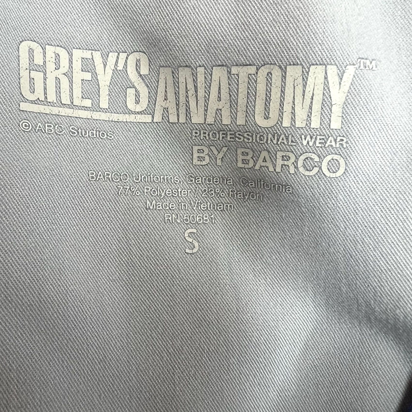 Vintage Grey's Anatomy Medical Scrub Top Women's Size S Solid Blue Fitted Cotton Size S / US 4 / IT 40 - 5 Thumbnail