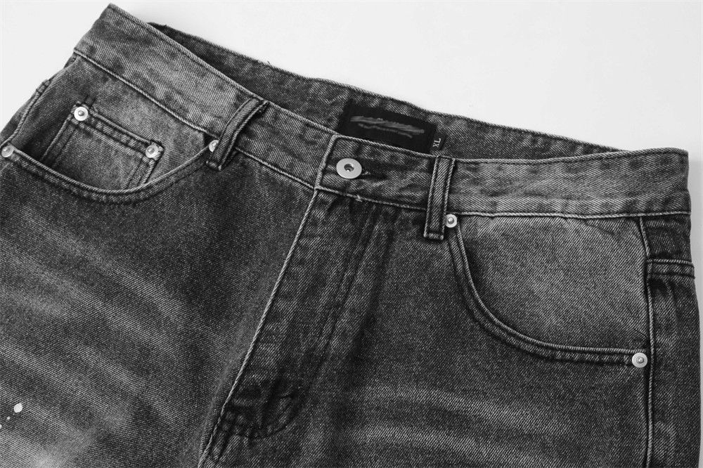 Japanese Brand × Jean American washed men's loose straight trendy printed jeans Size US 32 / EU 48 - 4 Thumbnail