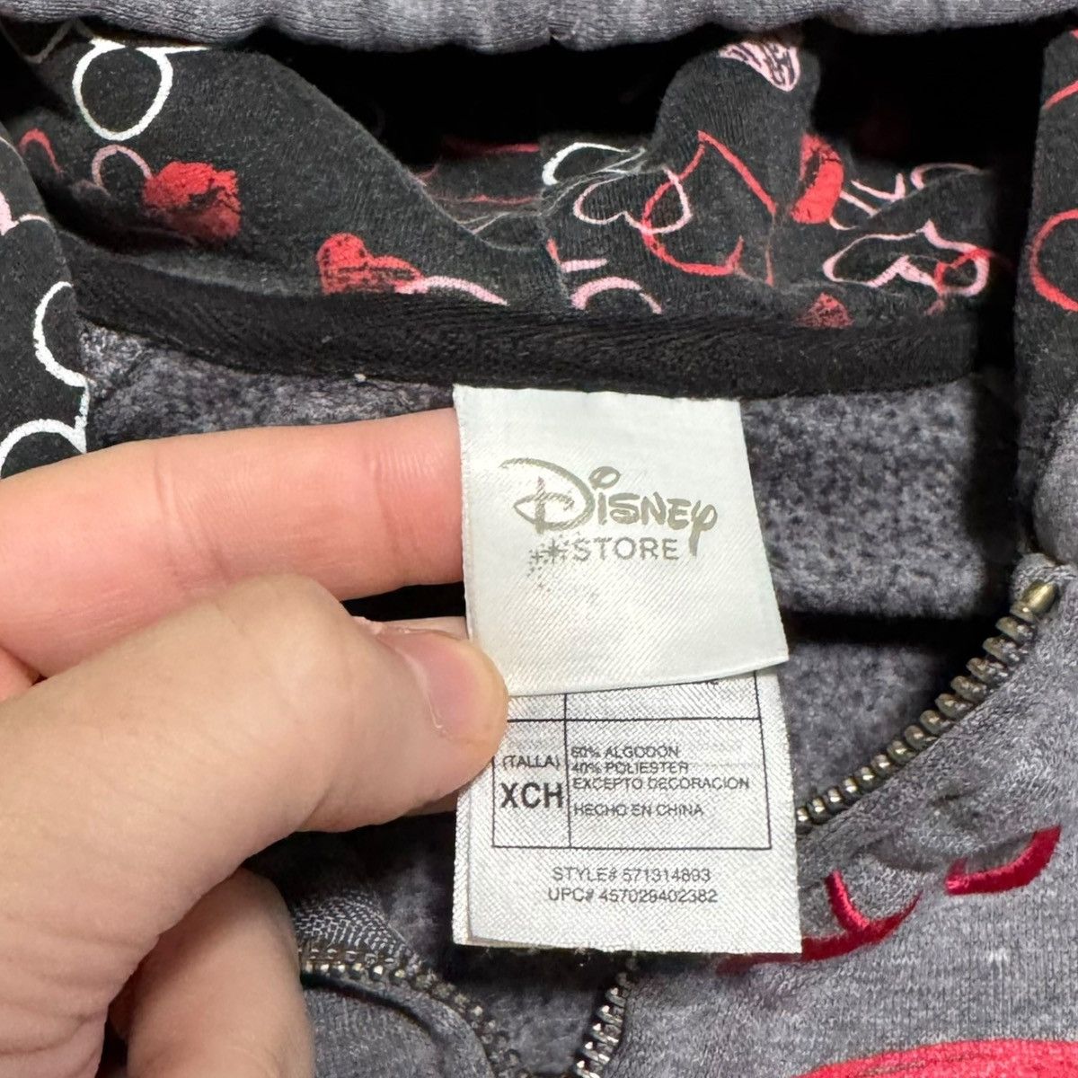 Disney Mickey Minnie Mouse Gray Distressed Sweatshirt Women’s XS Size XS / US 0-2 / IT 36-38 - 6 Thumbnail
