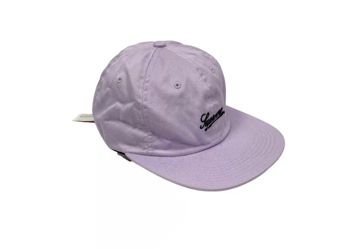 Supreme Supreme Hat Classic Logo 6 Panel Denim Twill Blue SS16