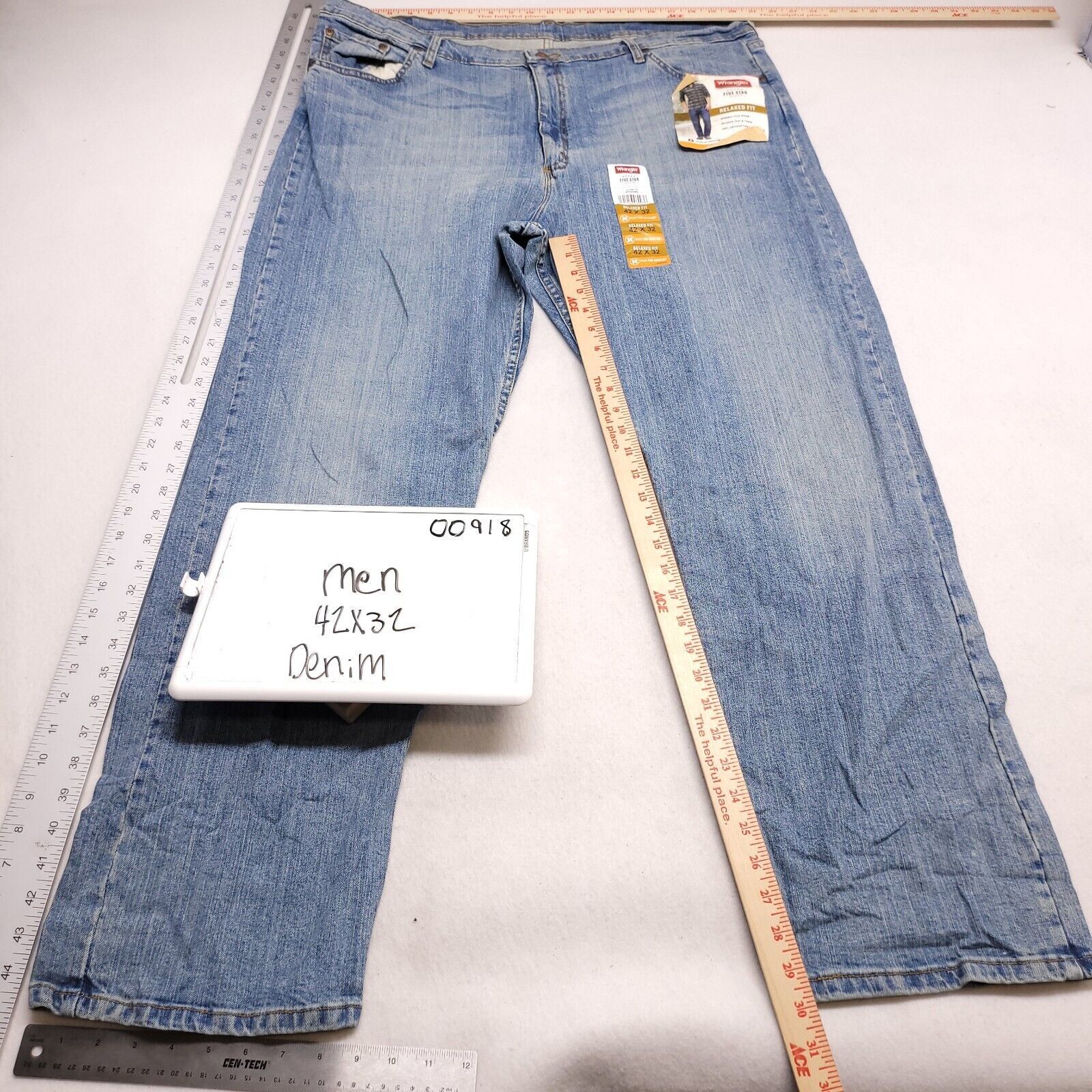 Wrangler Wrangler Casual Button Zip Denim Jeans Mens Size 42x32 Blue Size US 42 / EU 58 - 4 Thumbnail