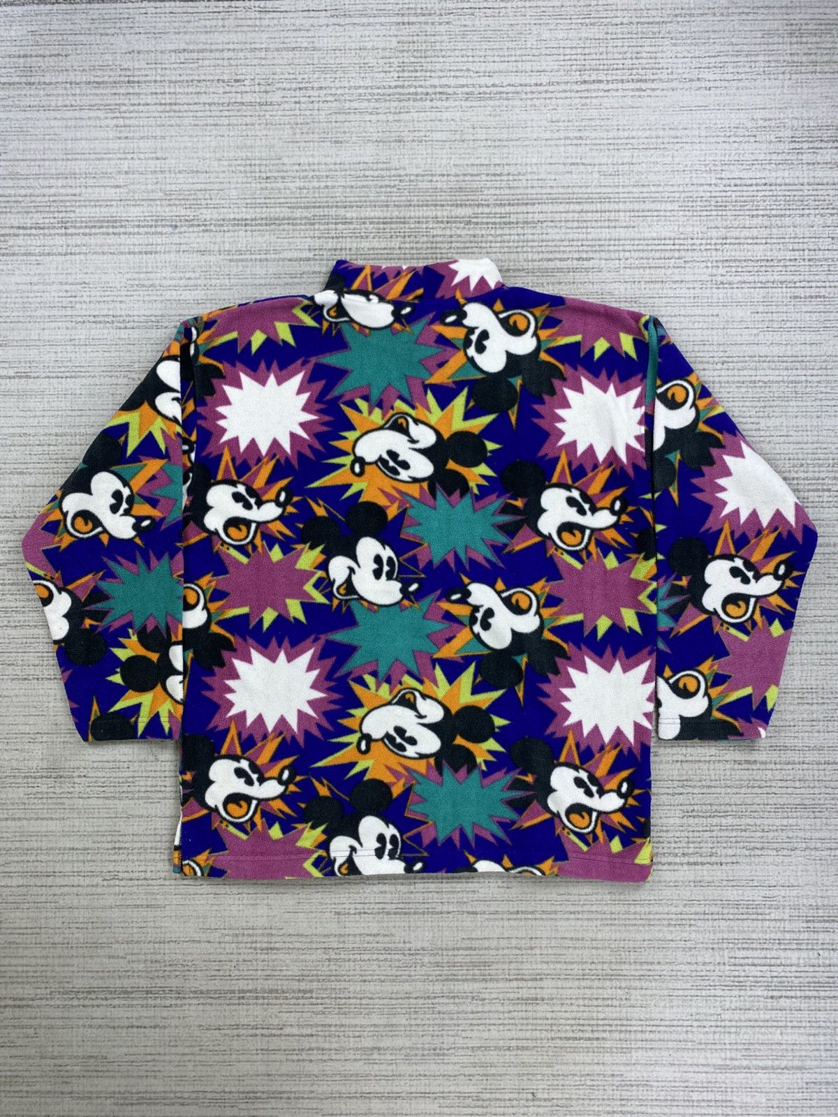 Disney × Mickey Mouse × Vintage Vtg 90s Disneyland Tokyo Mickey Mouse Full Print Sweatshirt Size US XL / EU 56 / 4 - 2 Thumbnail