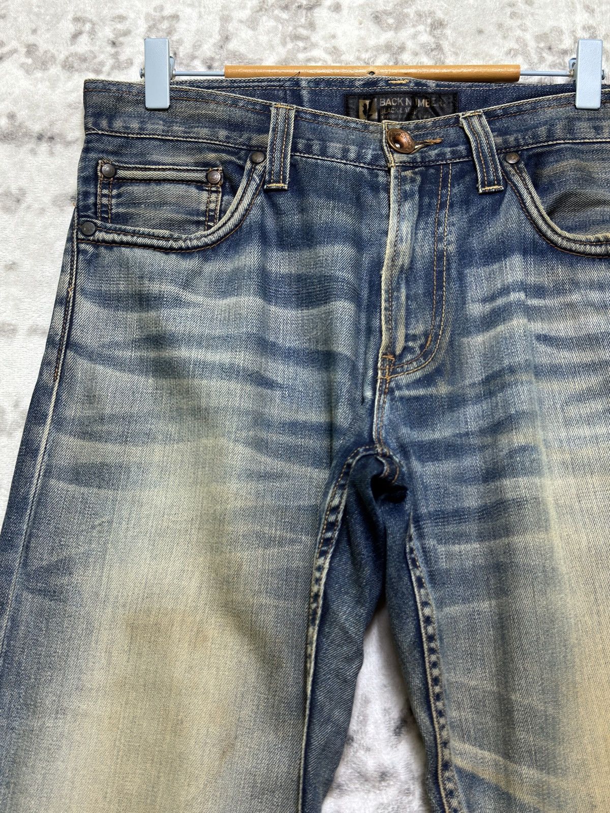 Vintage Vintage Archive Back Number Heavy Whisker Mud Wash Denim Size US 32 / EU 48 - 4 Thumbnail
