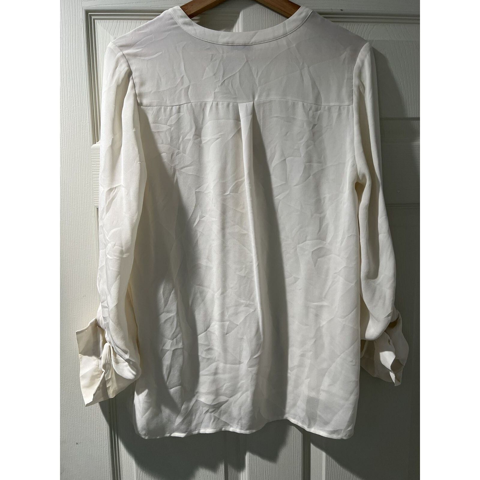 Joie JOIE Silk Women Venicia Ivory Henley Blouse Top Smal A000815 Size S / US 4 / IT 40 - 2 Thumbnail