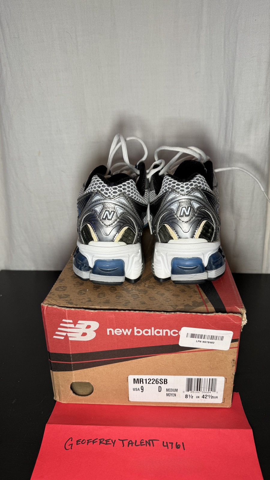 New Balance New Balance MR1226SB Sneakers – Silver/Blue (Men’s Size 9) Size US 9 / EU 42 - 3 Thumbnail