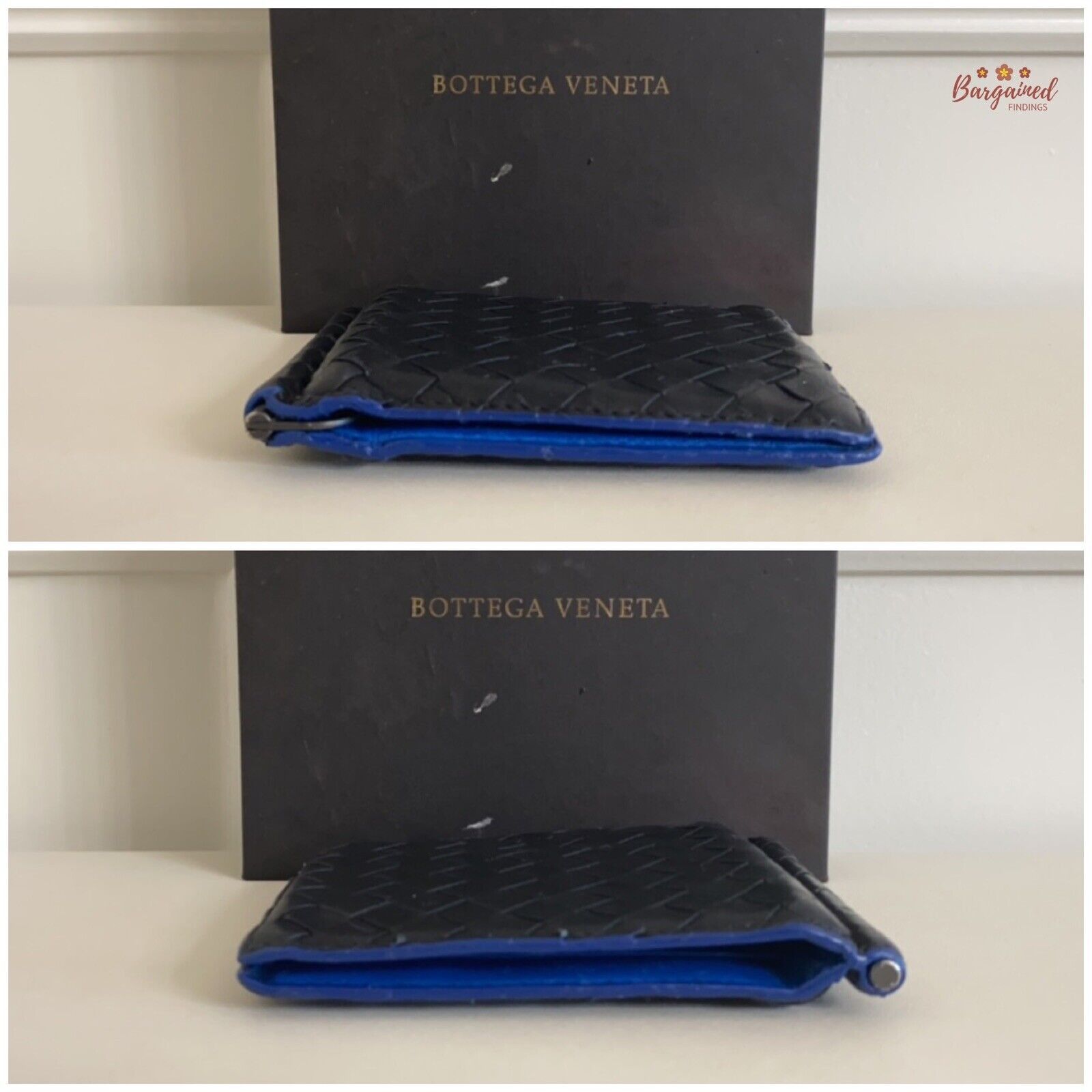 Bottega Veneta Bottega Veneta Intrecciato Leather Money Clip Bifold Wallet Size ONE SIZE - 3 Thumbnail
