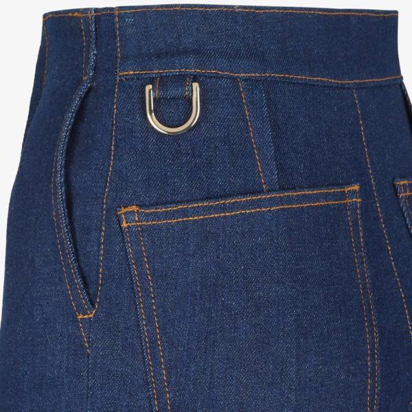 Fendi o1loc1c0824 Trousers in Blue Size 27" / US 4 / IT 40 - 3 Thumbnail