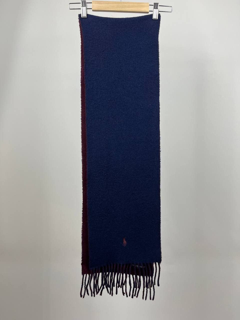 Polo Ralph Lauren Vintage Polo Ralph Lauren Lambs Wool Blend Scarf Logo Size ONE SIZE - 1 Thumbnail