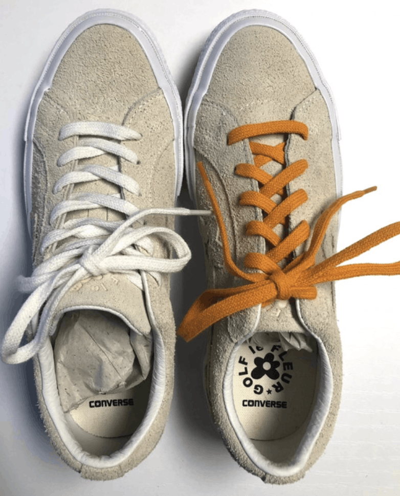 image of Converse One Star Ox - Tyler The Creator Shoes in Vanilla, Women's (Size 7.5)