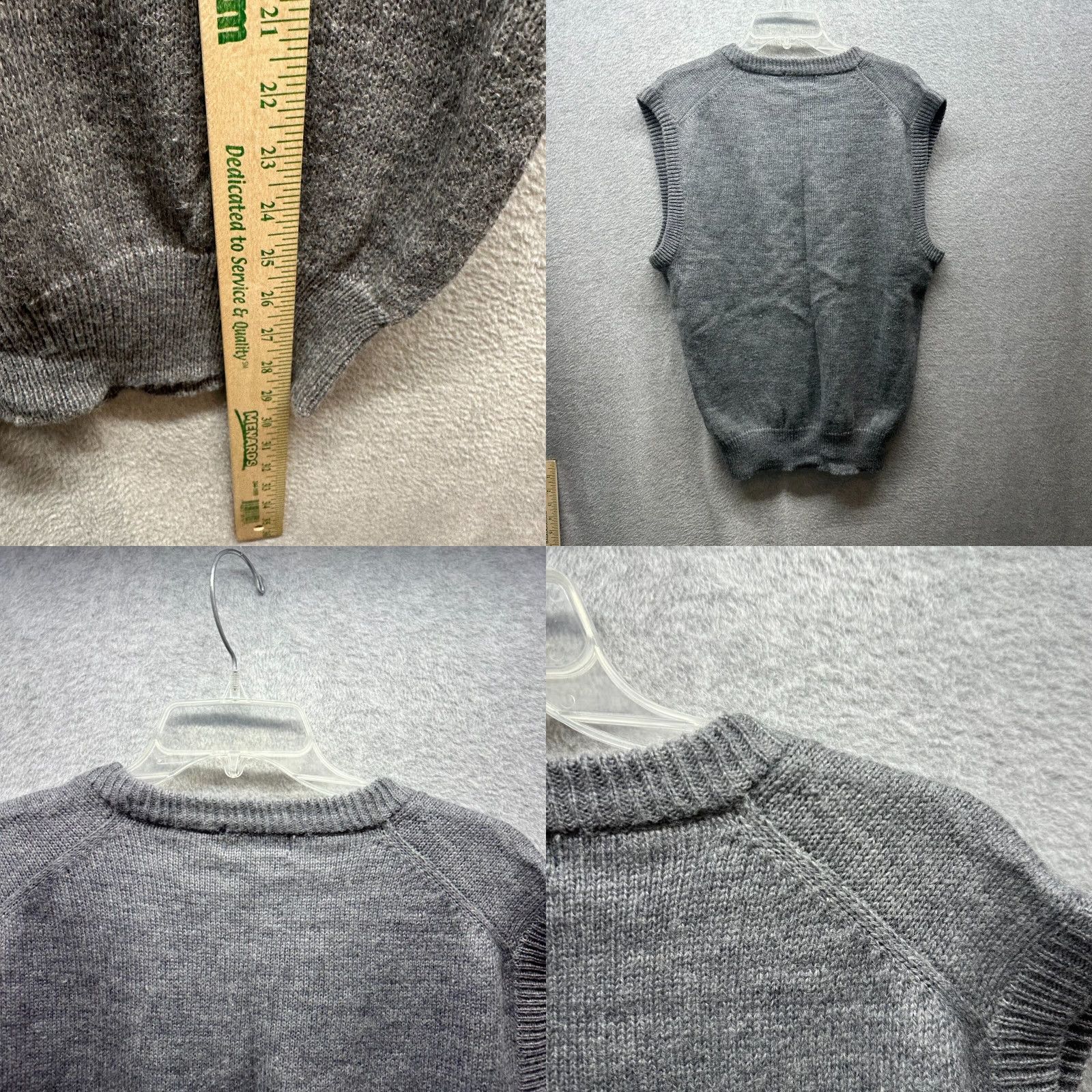 Arrow VINTAGE Arrow Sweater Vest Mens XL Gray Acrylic Knit 80s Preppy Retro/Vintage Men’s Vest XL Gray Arrow Sweater Vest Mens XL Size US XL / EU 56 / 4 - 8 Thumbnail