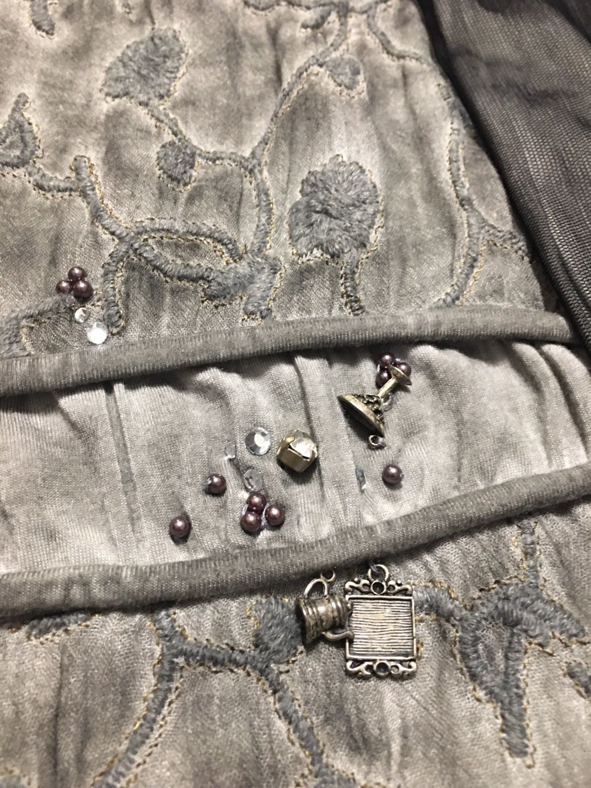 Elisa Cavaletti Elisa Cavaletti Deisgner Grey Long Tunic Blouse Size L Size L / US 10 / IT 46 - 8 Thumbnail