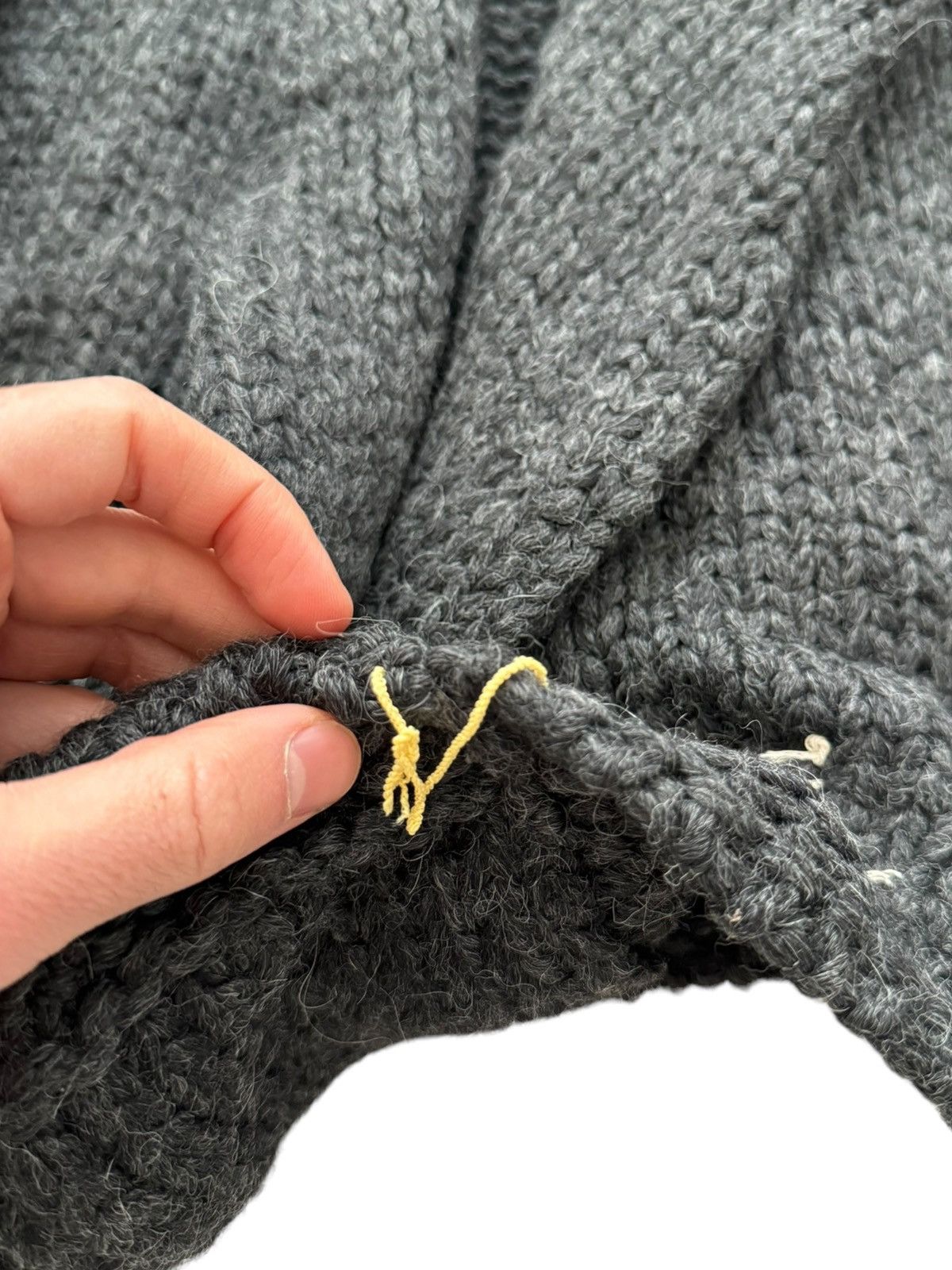 Greg Lauren 2012 OG “The Chunky Loner” Knitter Jacket (Cashmere Alpaca) Size US XL / EU 56 / 4 - 4 Thumbnail